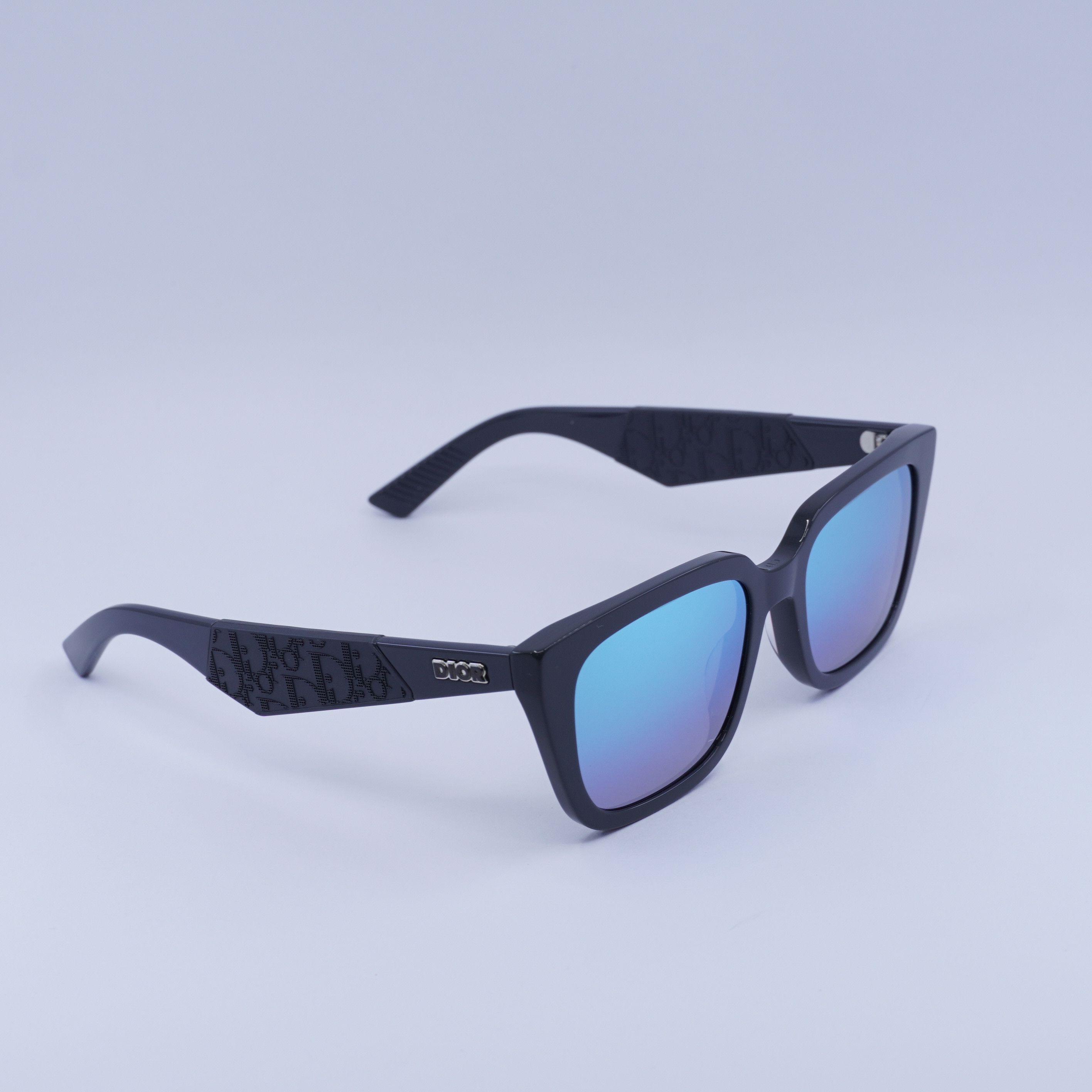 Dior DIOR B27 S2I 45I6 Sunglasses 55mm Grey Square Frame Size ONE SIZE - 2 Thumbnail