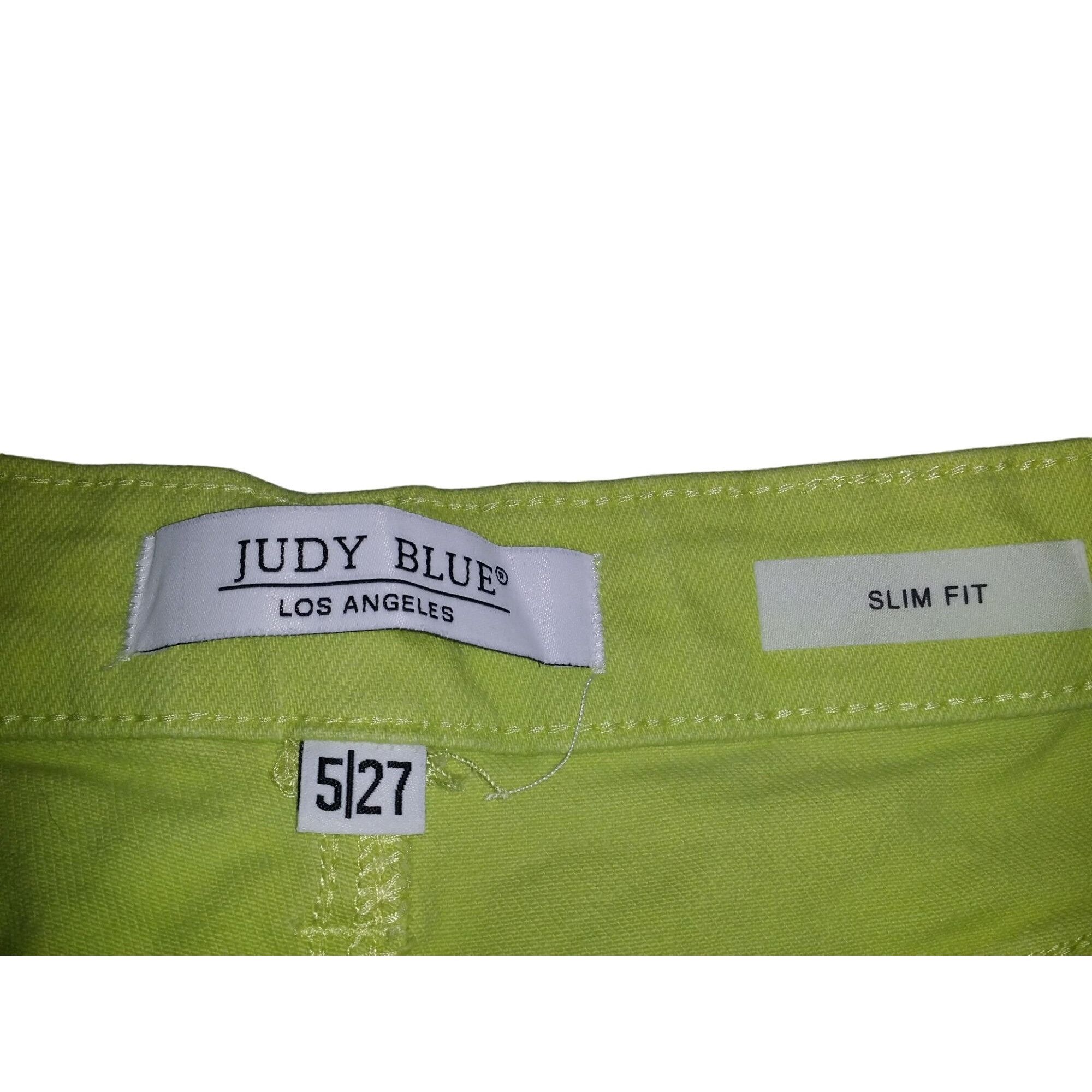 Judy Blue Judy Blue Los Angeles Jeans Women Sz 5/27 Slim Fit Lime Gree Size 27" / US 4 / IT 40 - 4 Thumbnail