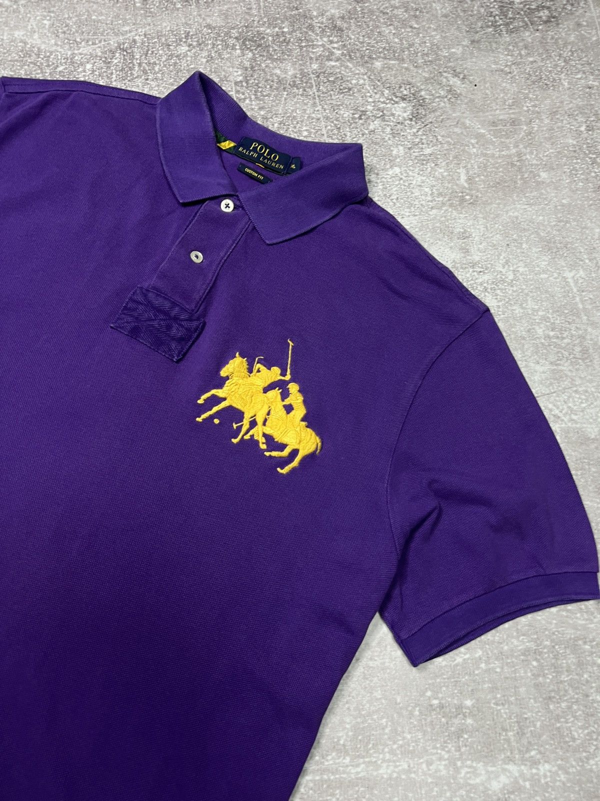 Polo Ralph Lauren Polo Ralph Lauren Purple Big Pony Polo Shirt Size XL Size US XL / EU 56 / 4 - 3 Thumbnail