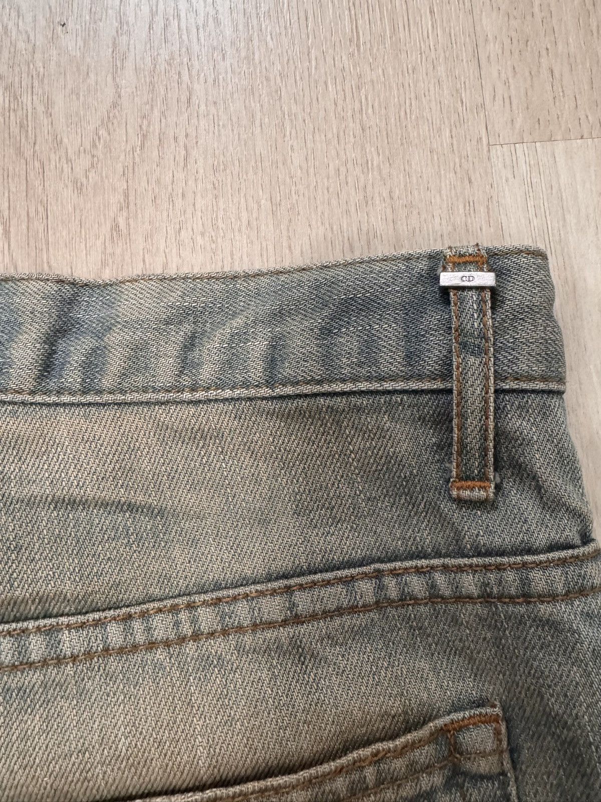 Dior Dior SS04 Strip Bleu Clair Denim Size US 29 - 7 Thumbnail