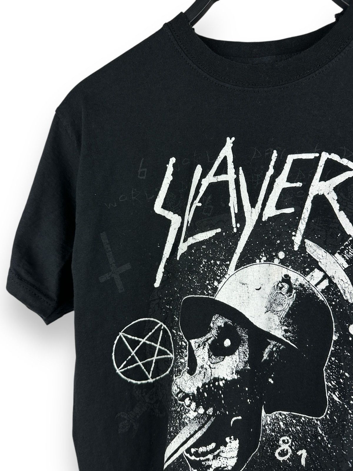 Band Tees × Slayer × Vintage Vintage 2012 Slayer World Painted Blood Graphic Print Tee Size S / US 4 / IT 40 - 2 Thumbnail