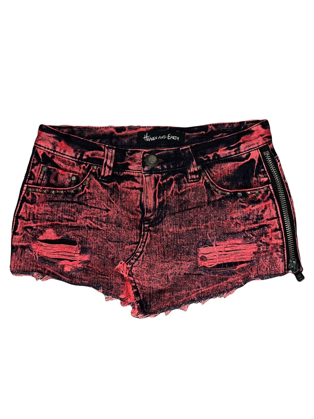 Japanese Brand Heaven and Earth punk red mini skirts 💋🥀 Size 28" / US 6 / IT 42 - 7 Thumbnail