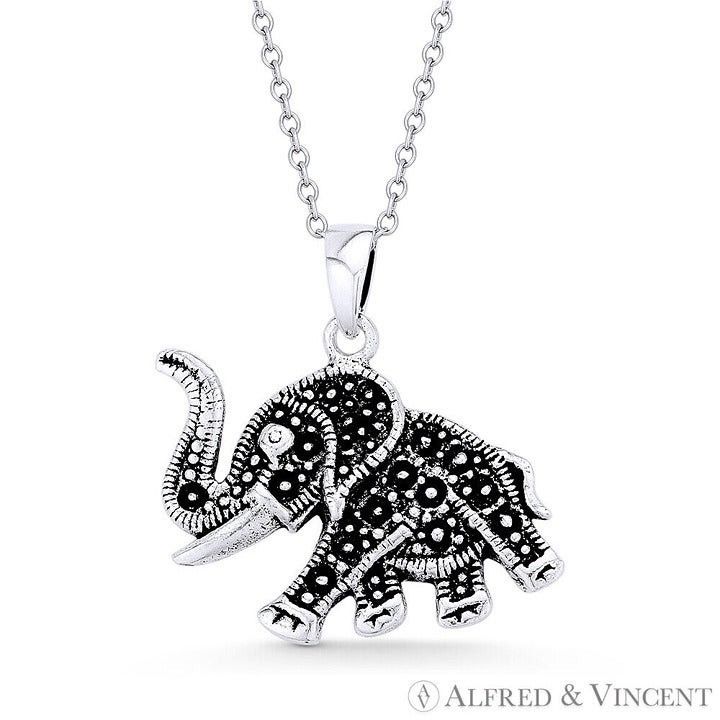 Other Elephant Animal Charm Pendant in .925 Sterling Silver Size ONE SIZE - 1 Preview