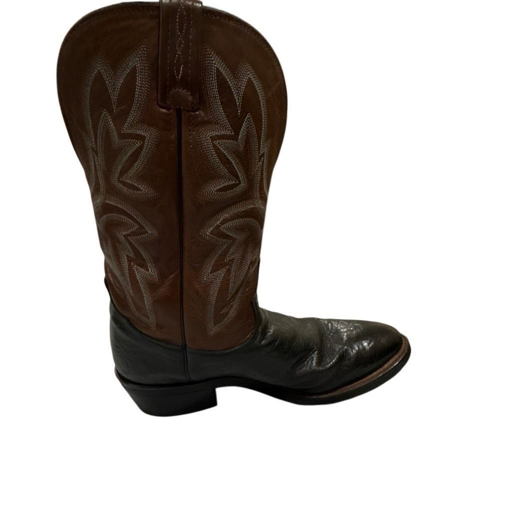 Tony Lama Tony Lama Fernando 12" Western Cowboy Boots Black Brown Leat Size US 10 / EU 43 - 5 Thumbnail