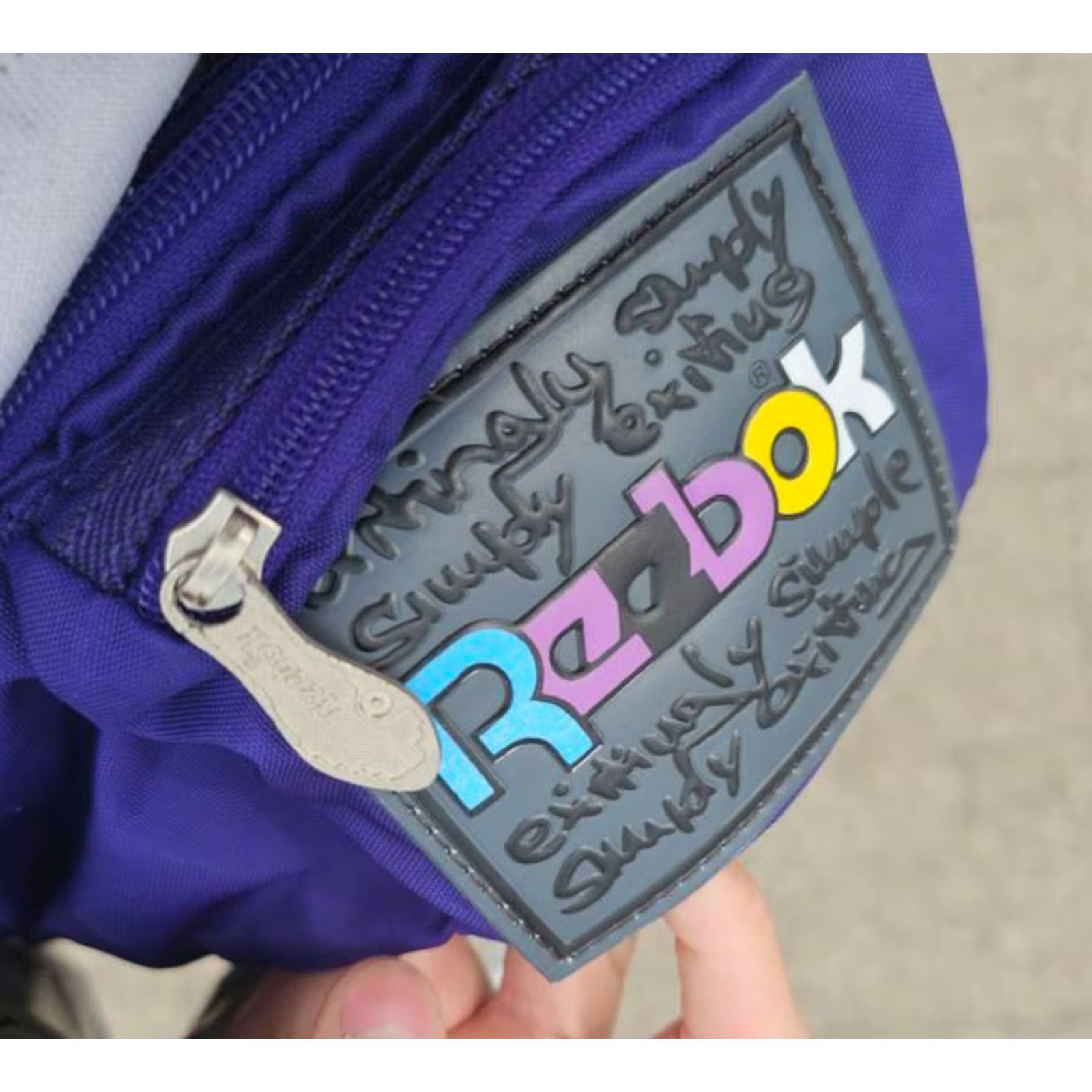 Reebok Reebok Big Logo Purple Fanny Pack Vintage Hip Waist Bag Size ONE SIZE - 9 Thumbnail