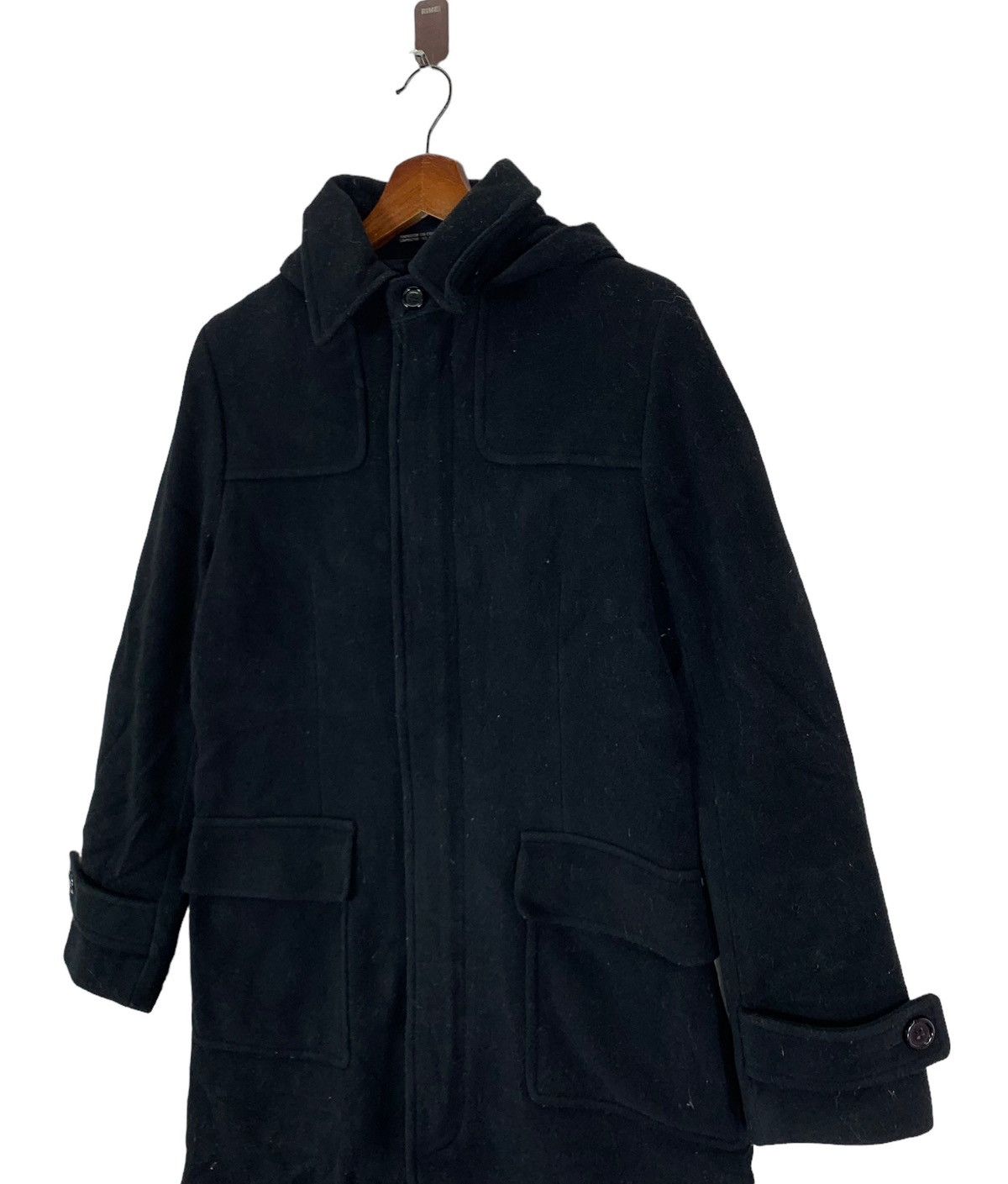Autumn Cashmere × Yohji Yamamoto VINTAGE INED HOMME YOHJI YAMAMOTO WOOL OVERCOAT JACKET Size XS / US 0-2 / IT 36-38 - 3 Thumbnail