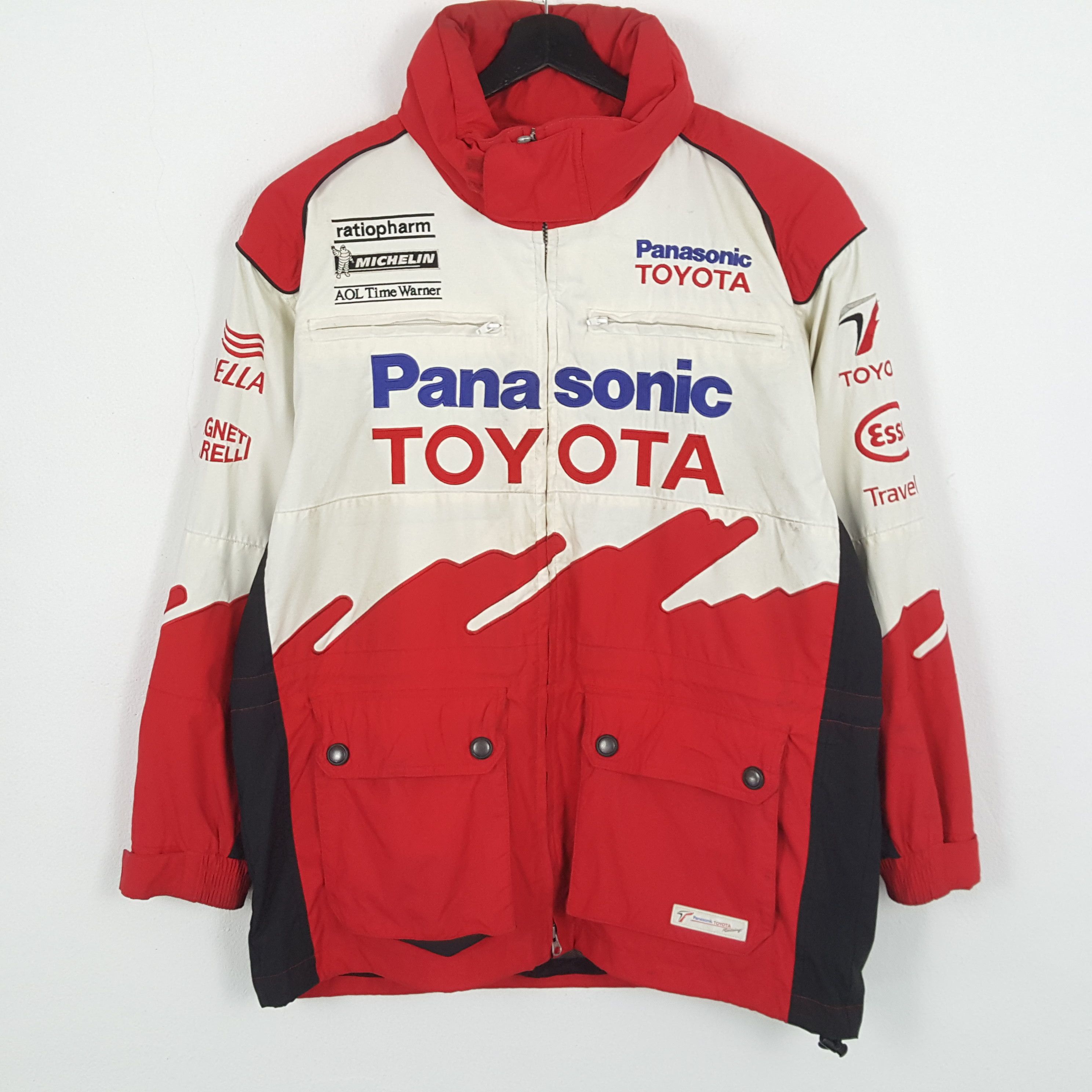 Japanese Brand × Vintage PANASONIC TOYOTA Japanese Motorsports Racing Jacket Style Size US XL / EU 56 / 4 - 3 Thumbnail