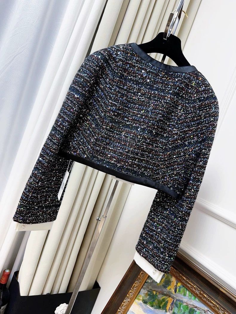 Chanel Chanel Tweed Sequin Short Jacket Size M / US 6-8 / IT 42-44 - 2 Thumbnail