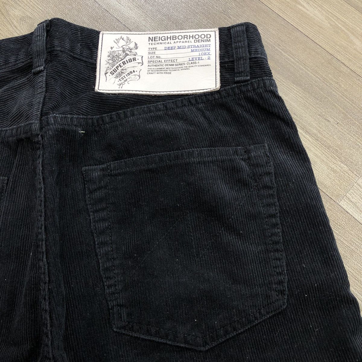 Japanese Brand × Neighborhood 2000s Neighborhood Black Corduroy Pants Size US 33 - 15 Thumbnail