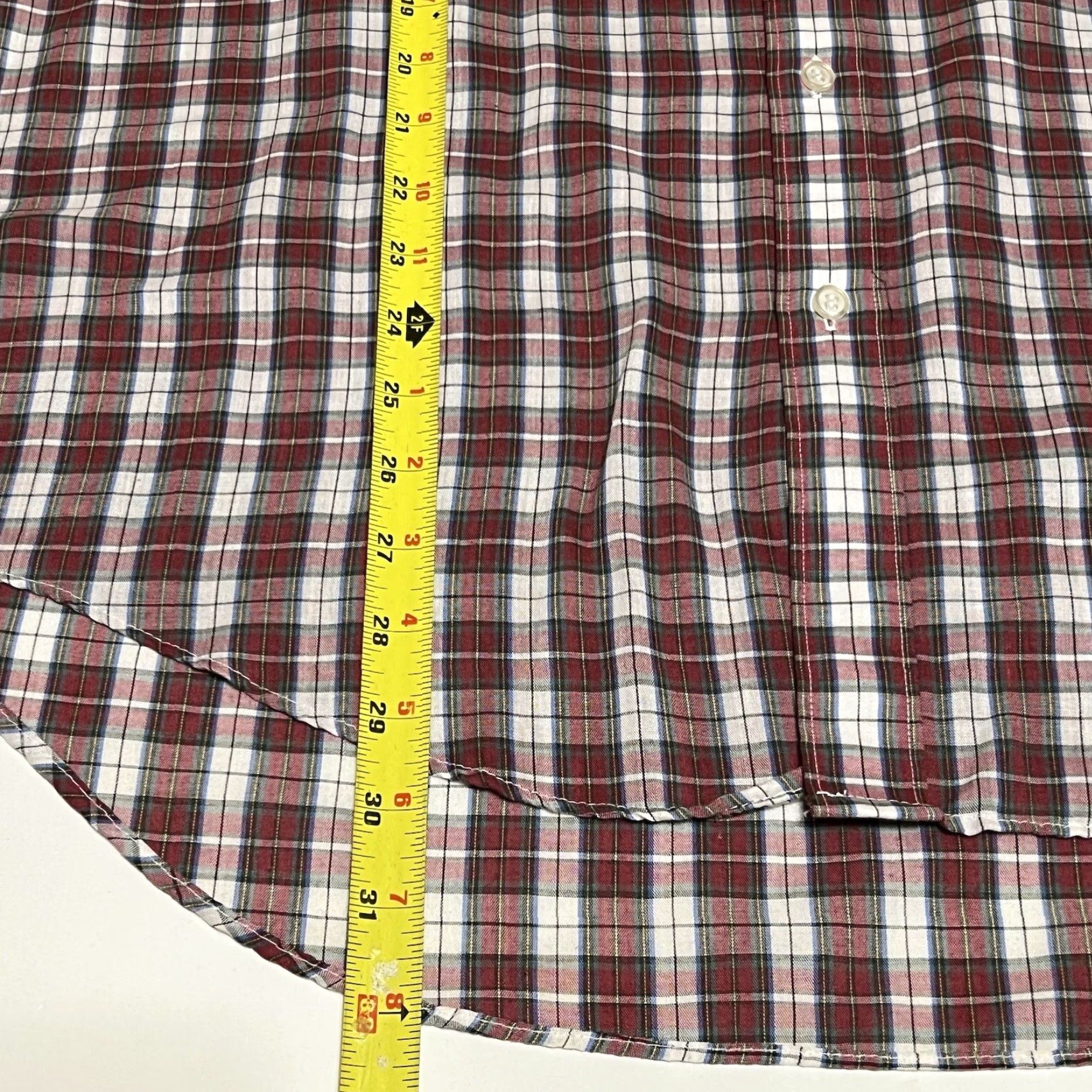 Vintage VINTAGE Front Button-Up Shirt Red Plaid Long Sleeve Mens XL USA Made Front Size US XL / EU 56 / 4 - 6 Thumbnail