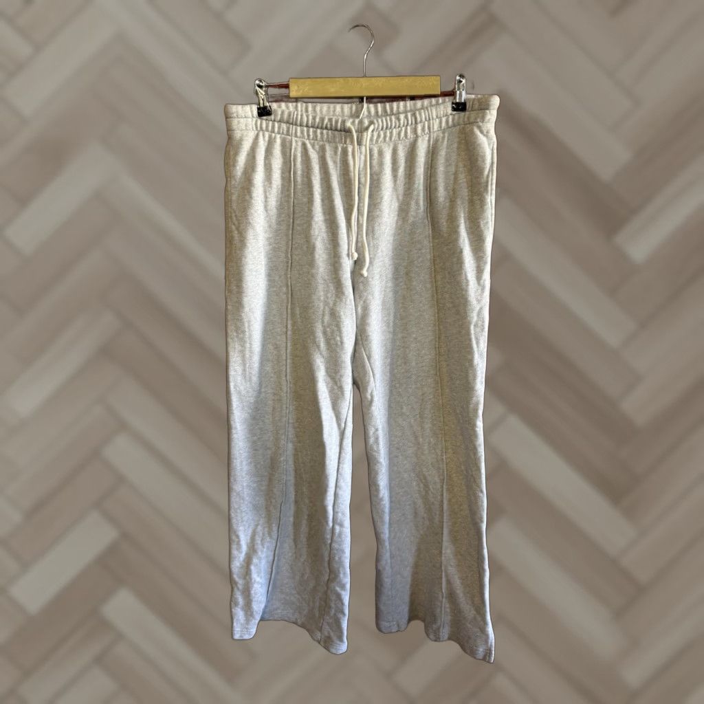 Vintage Aerie Sweatpants Womens Gray L Drawstring Straight Leg Activewear Pants Size 36" / US 14 / IT 50 - 1 Thumbnail