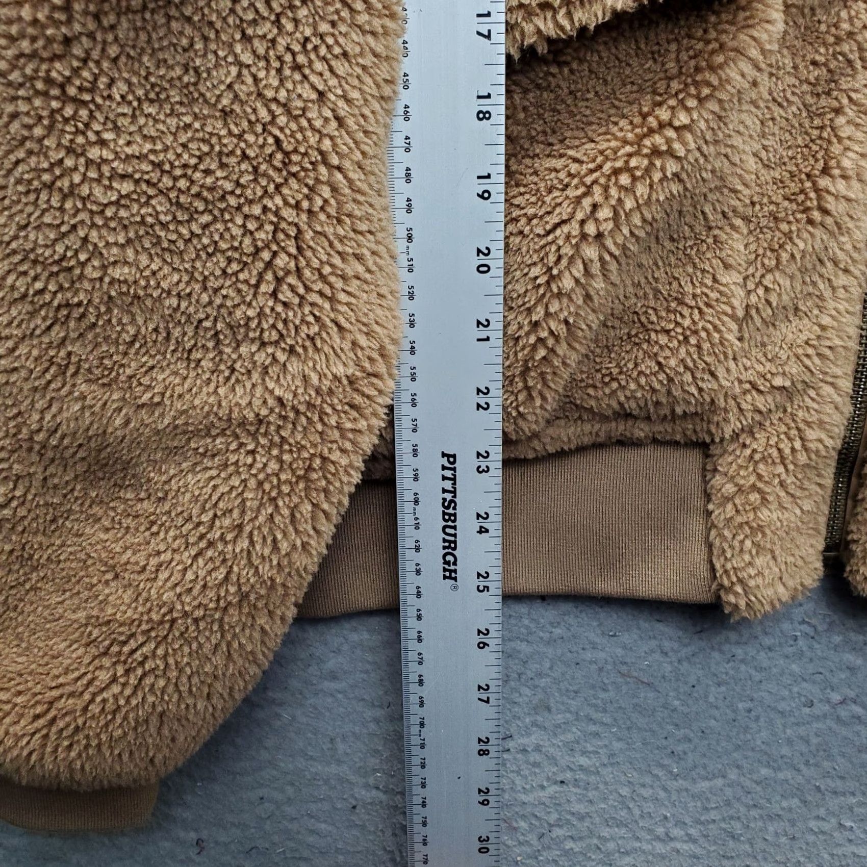 Gap Gap Teddy Bear Jacket Womens XXL Brown Lined Long Sleeve Patch Pocket Full Zip Jacket Size XXL / US 16-18 / IT 52-54 - 3 Thumbnail
