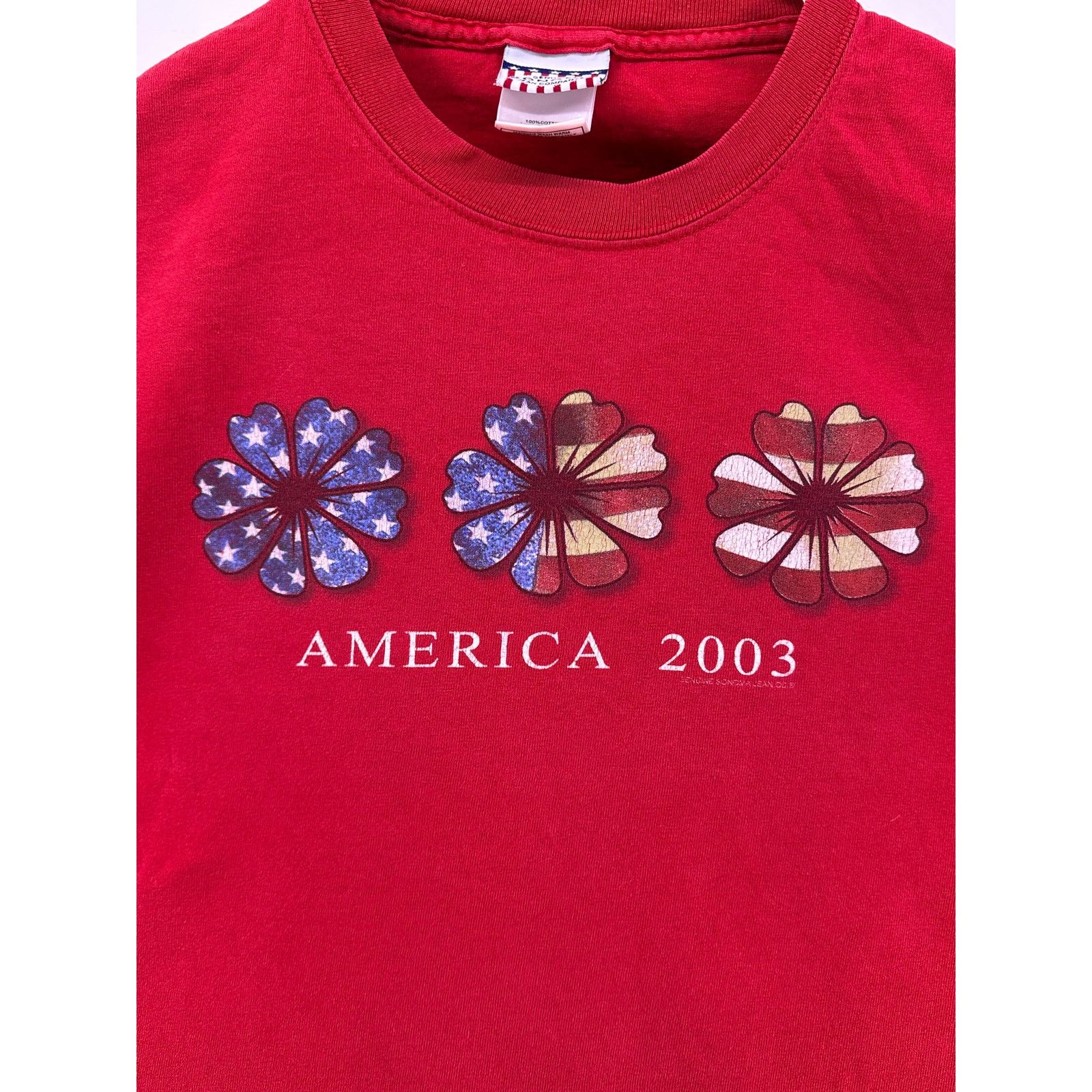 & Other Stories Vintage 2003 Size Medium Red Tee Flowers USA Sonoma Size US M / EU 48-50 / 2 - 6 Thumbnail