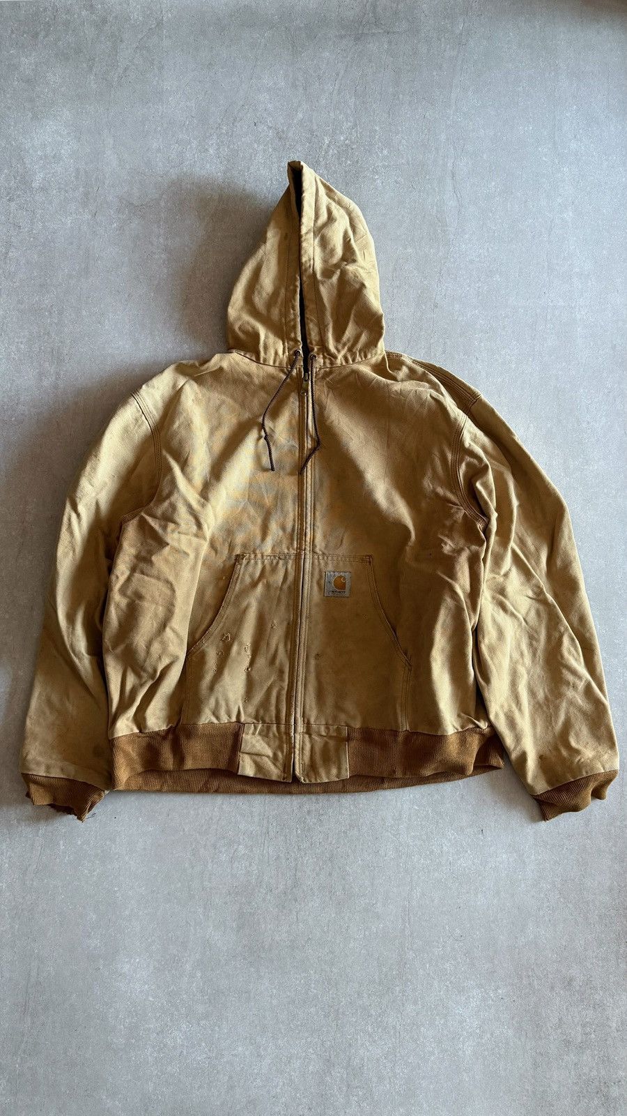 Carhartt Carhartt Hooded Jacket (Tan) Size US XL / EU 56 / 4 - 1 Thumbnail