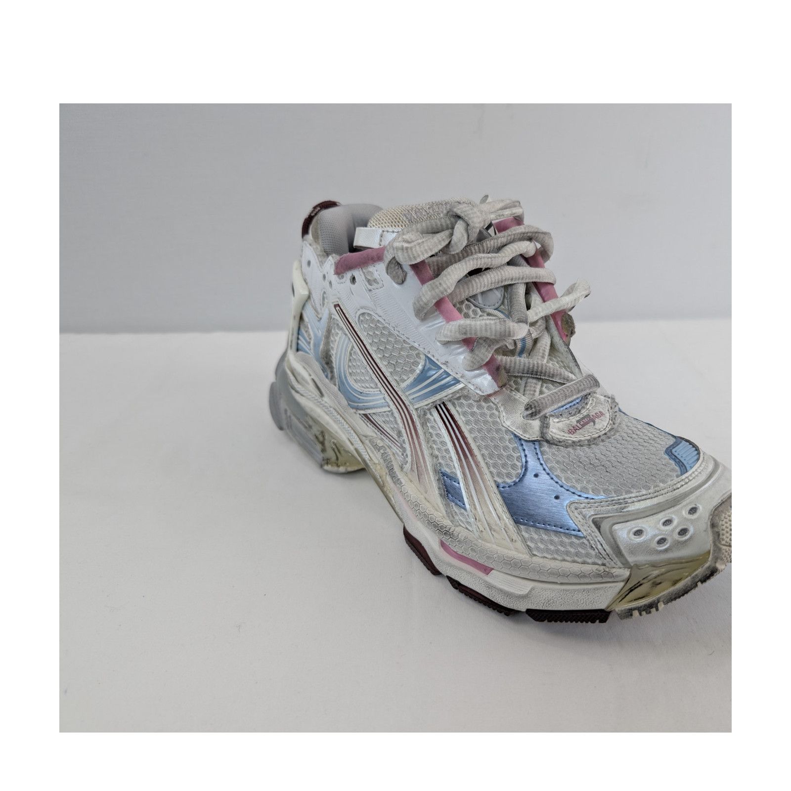 Balenciaga o1rshd1 Runner Gradient Sneaker in Multicolor Size US 8 / EU 41 - 3 Thumbnail
