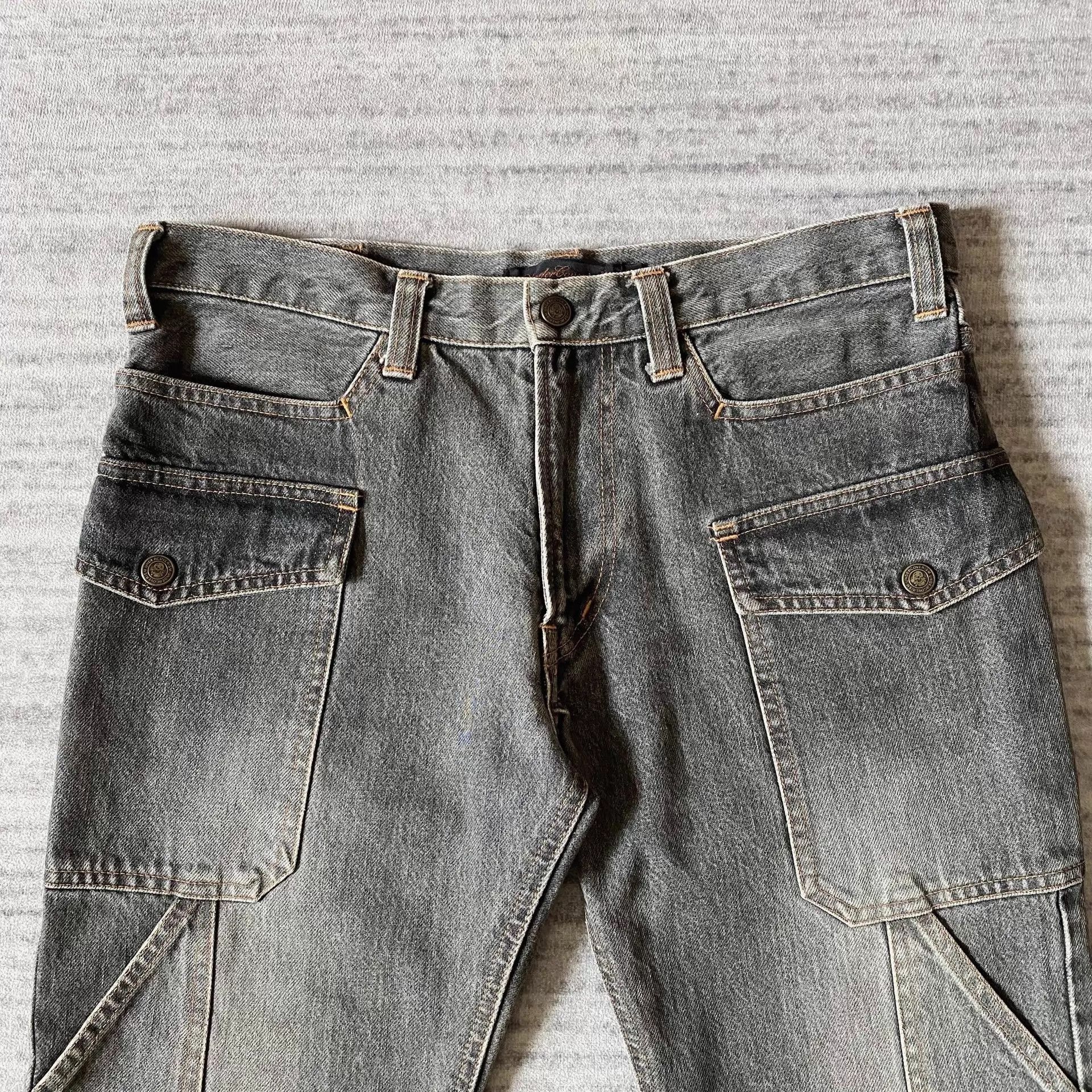 Undercover Undercover 02AW Witch Cross Zip Distressed Denim Pants Size US 32 / EU 48 - 2 Thumbnail