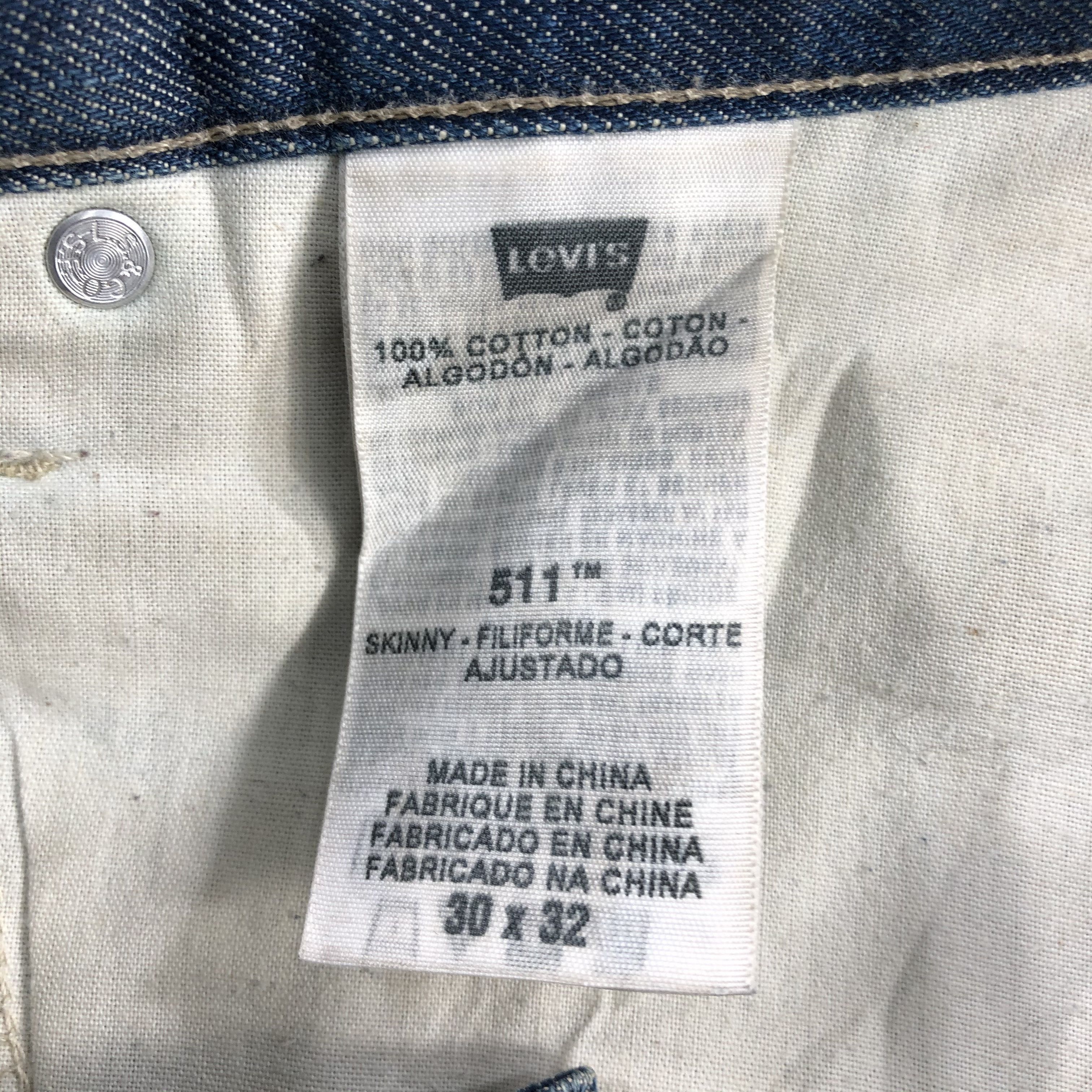 Levi's Vintage Blue Wash Levis 511 Jeans-J2005 Size US 32 / EU 48 - 8 Thumbnail