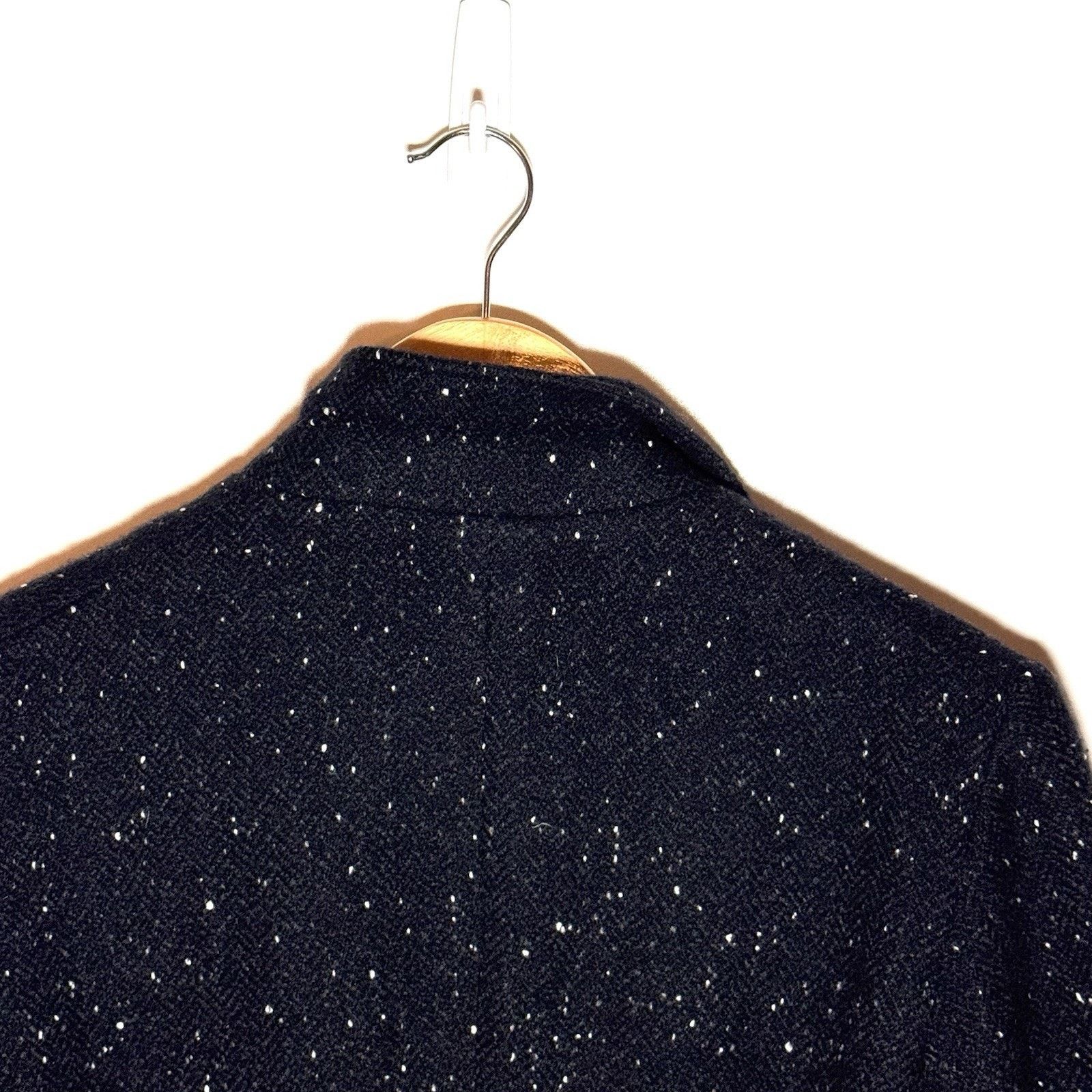 Jil Sander VTG Jil Sander Black Speckled Wool Blazer Jacket Late 90s S Size S / US 4 / IT 40 - 13 Thumbnail