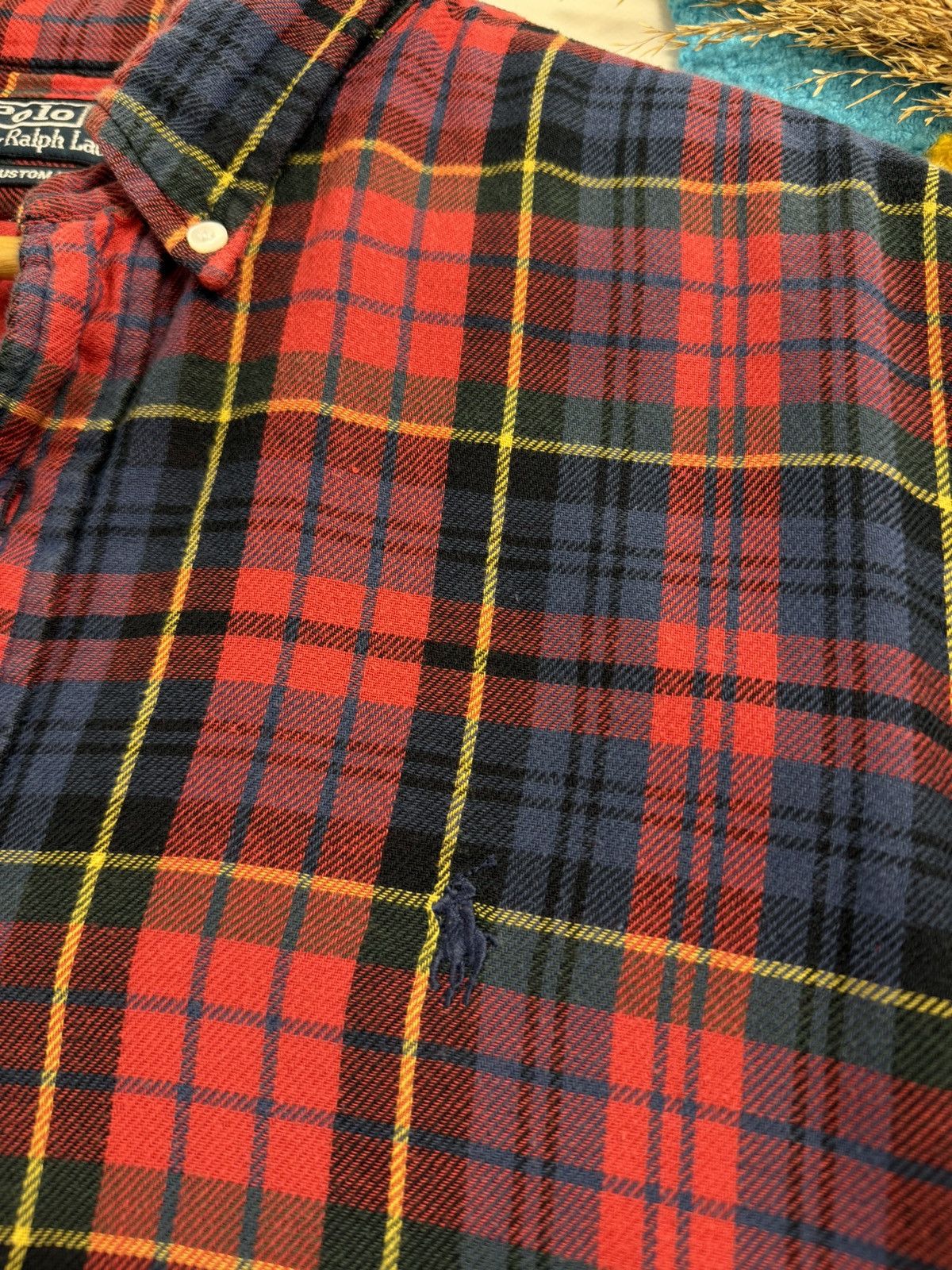 Ralph Lauren × Vintage Vintage 90’s Ralph Lauren Flannel Heavy Stripe Shirt Size US L / EU 52-54 / 3 - 8 Thumbnail
