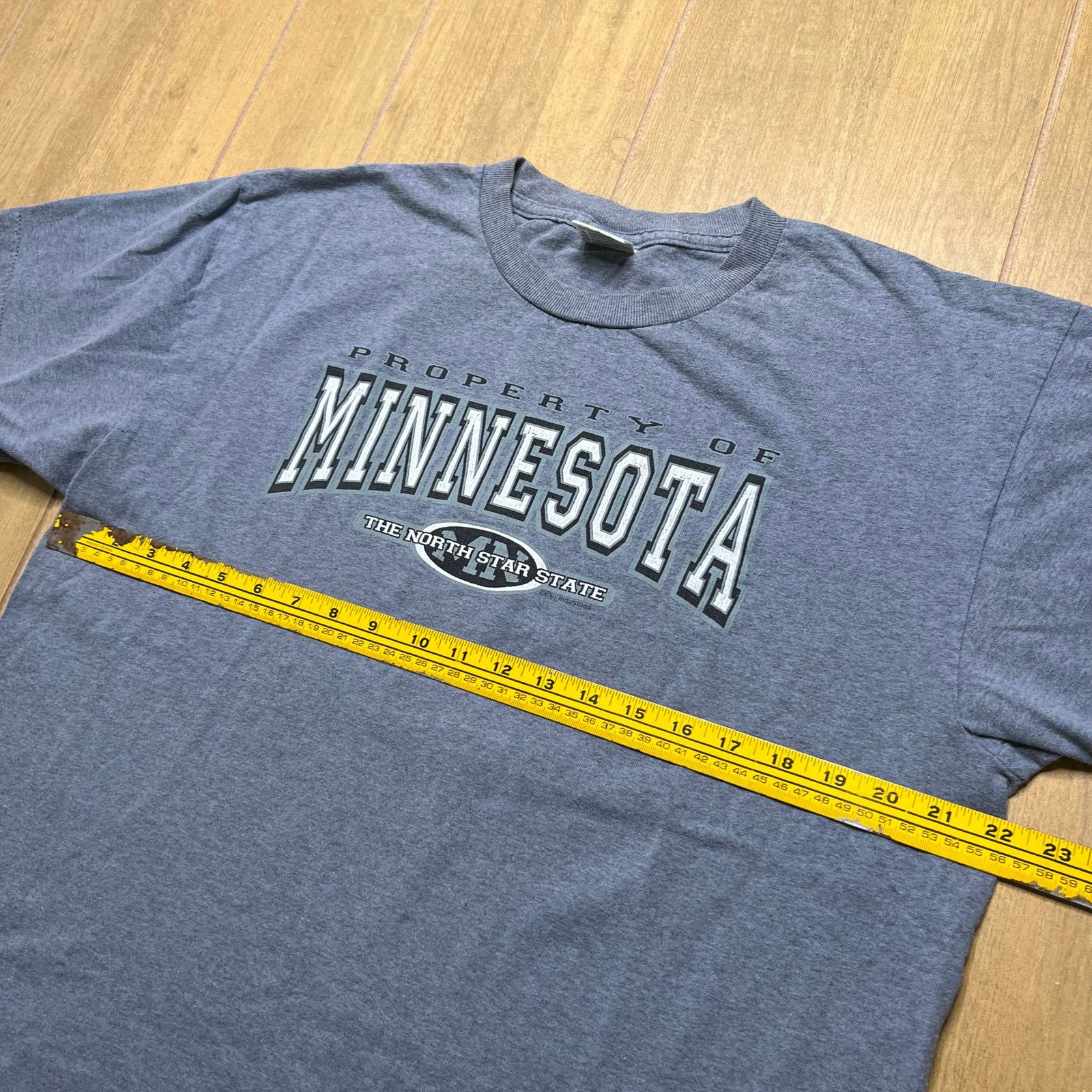 Delta Vintage Minnesota USA Gray Short Sleeve T-Shirt Size L Y2K Size US L / EU 52-54 / 3 - 8 Thumbnail
