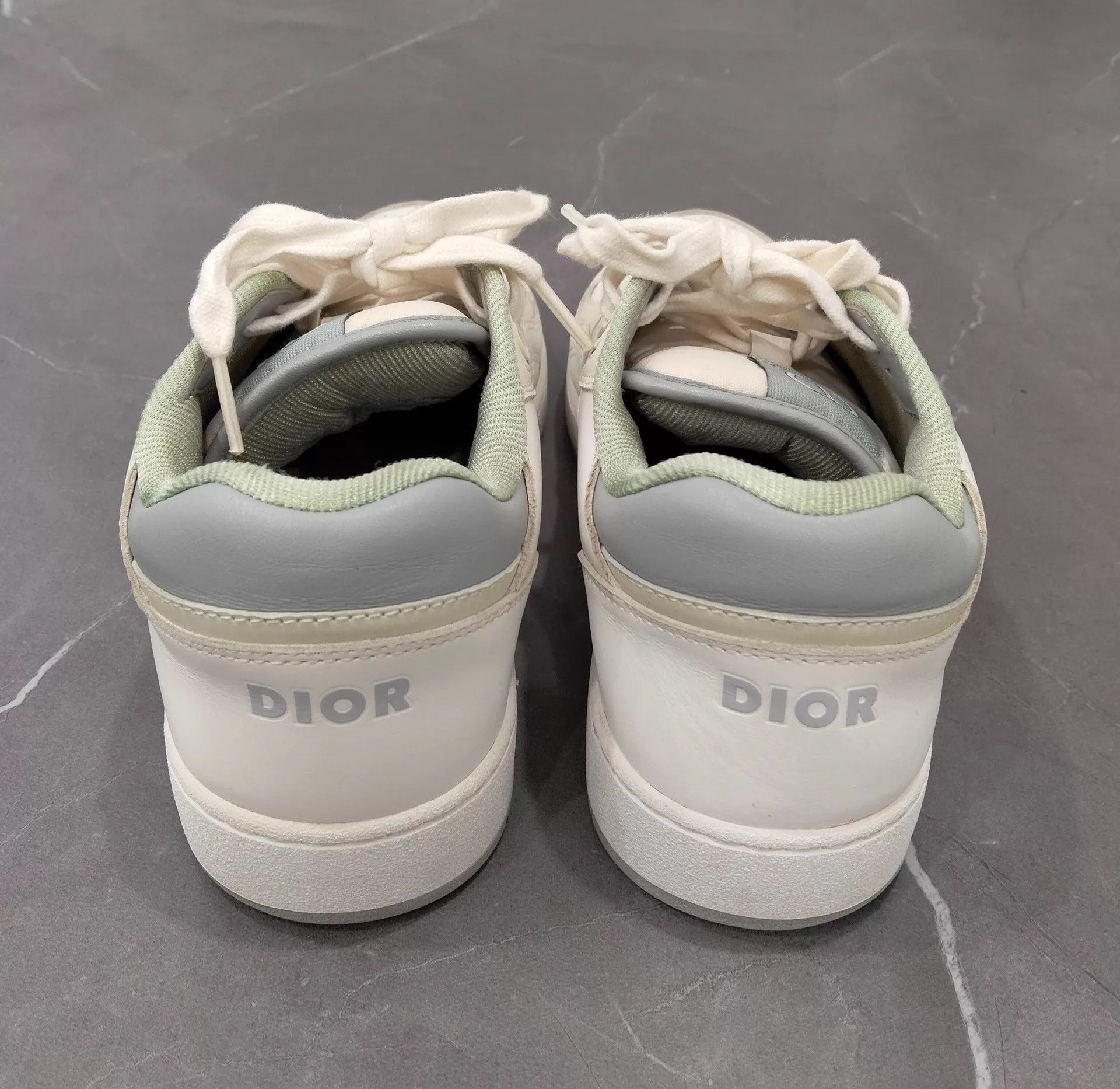 Dior Dior B27 White Gray Allover Print 39 Size US 8.5 / IT 38.5 - 5 Thumbnail