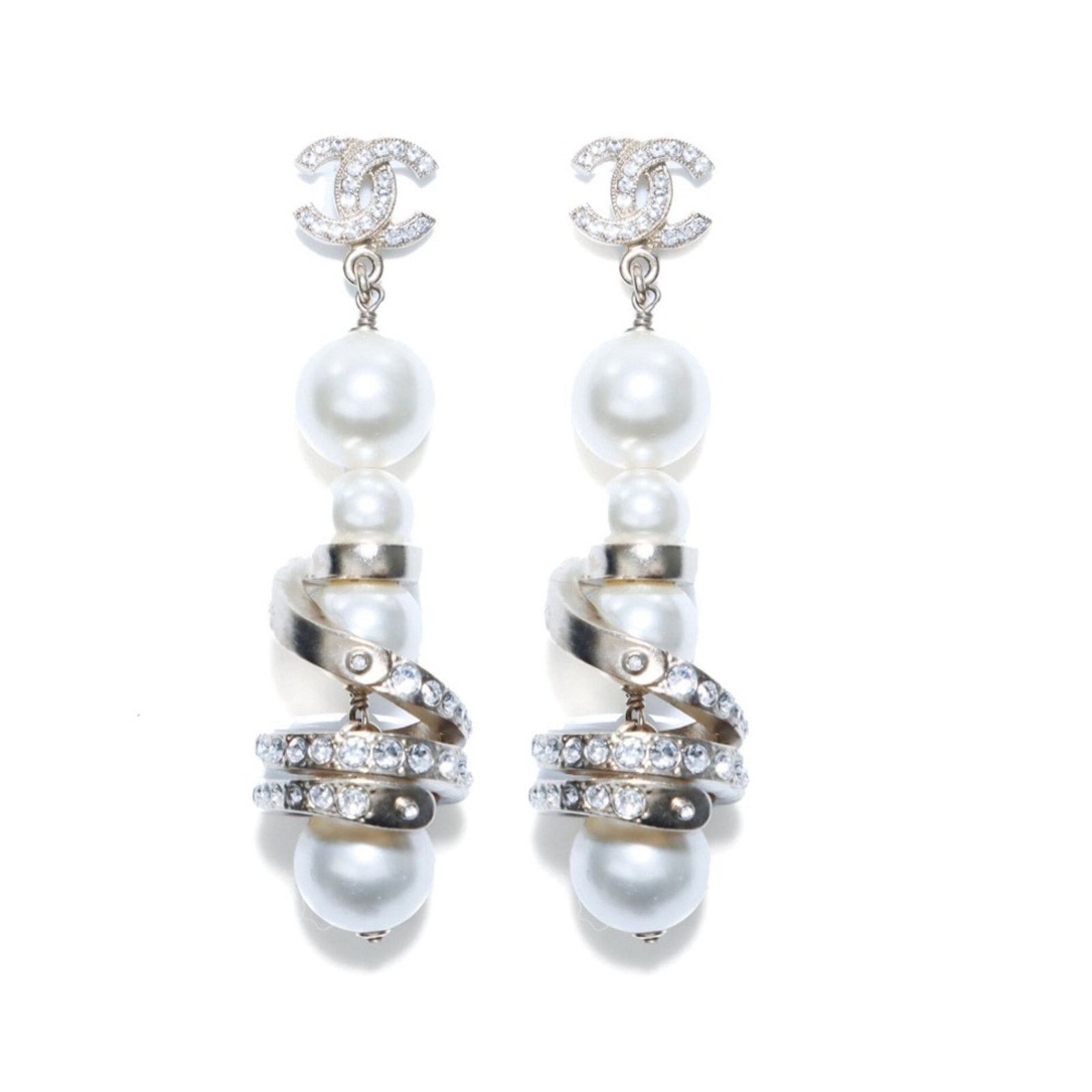 Chanel CHANEL earrings with big crystals Authentic Size ONE SIZE - 1 Thumbnail