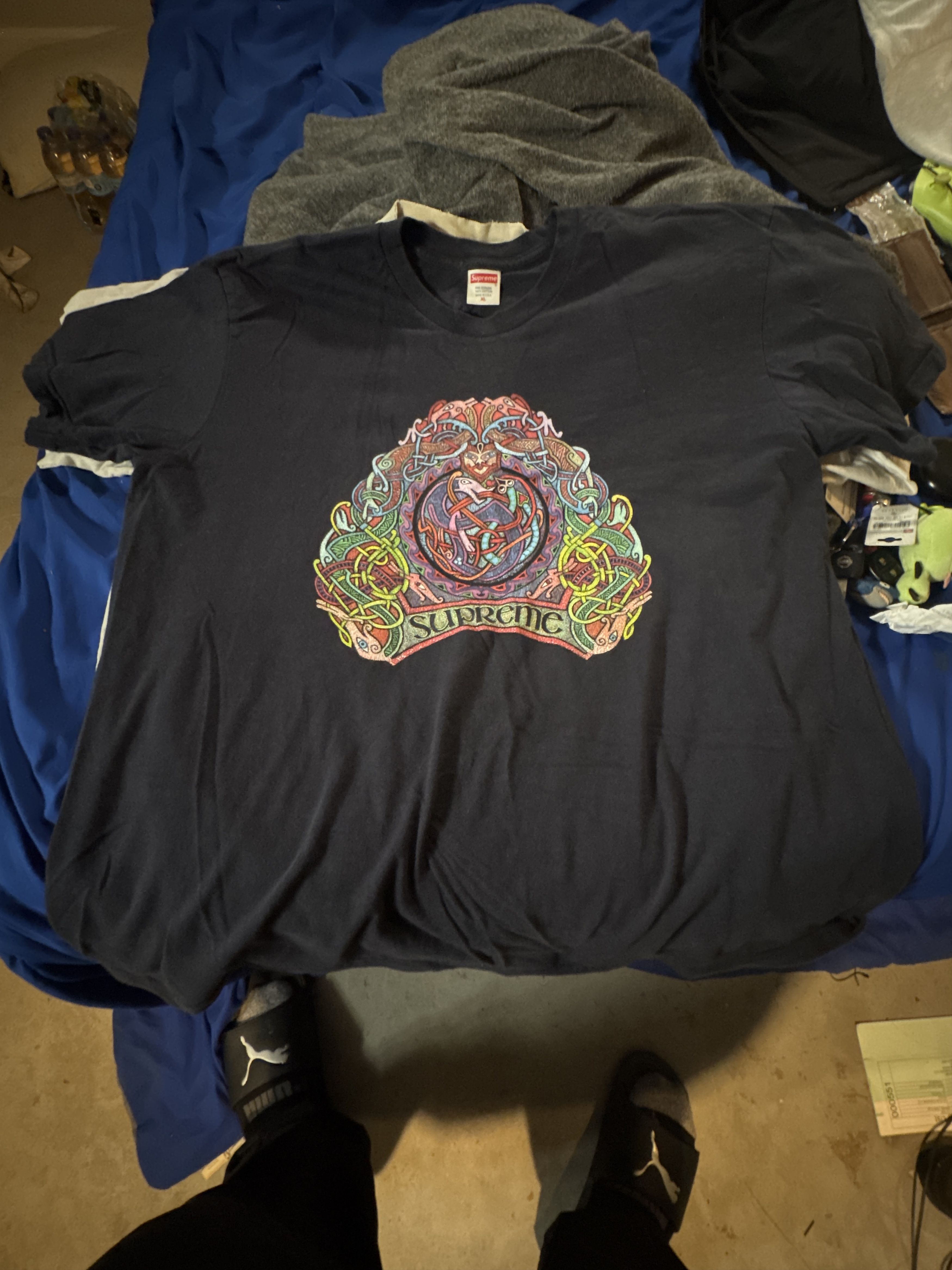 Supreme Supreme Knot Tee Navy XL Size US XL / EU 56 / 4 - 1 Thumbnail