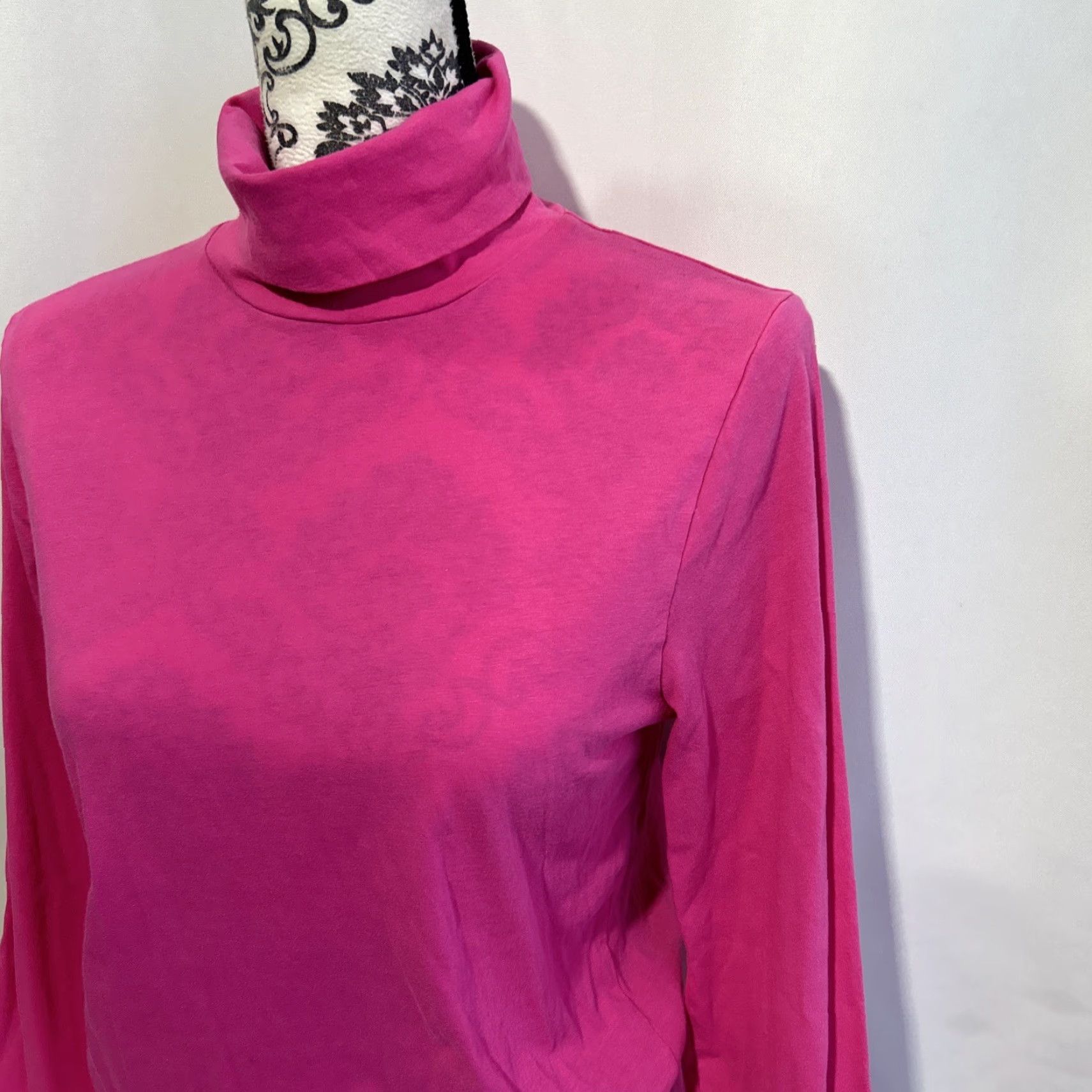 J.Crew J. Crew Shirt Womens Pink Long Sleeve Turtleneck Regular Medium Size M / US 6-8 / IT 42-44 - 2 Thumbnail