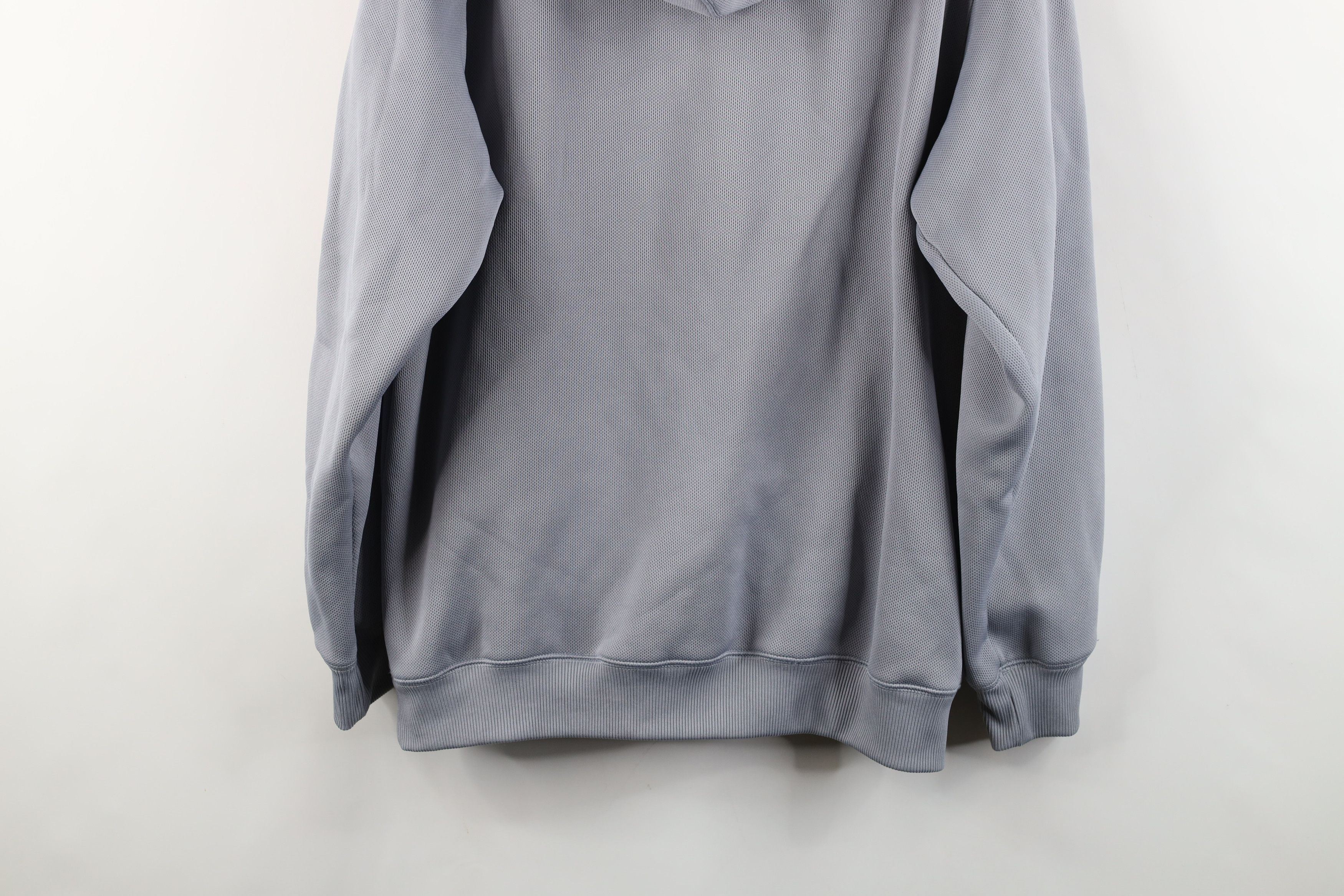 Adidas × Vintage Vintage Y2K Adidas Striped Thermal Knit Hoodie Sweatshirt Size US L / EU 52-54 / 3 - 15 Thumbnail