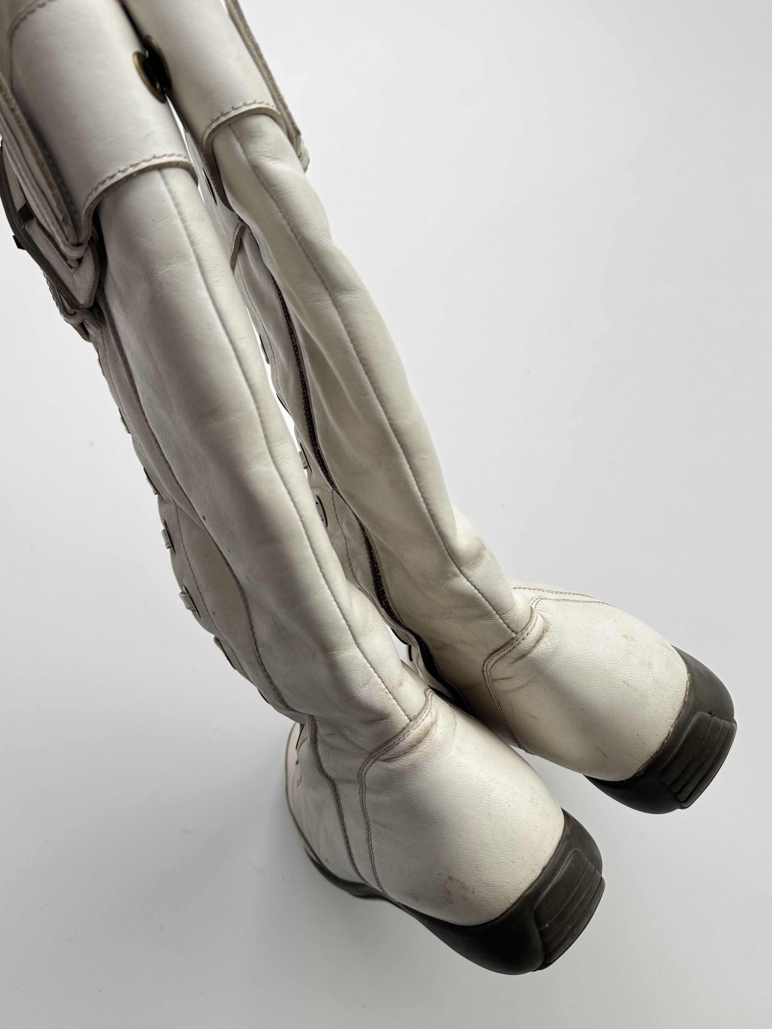 Other Vintage Leather Boots With Wide Belts B519(V526)E2 Size US 9 / IT 39 - 8 Thumbnail