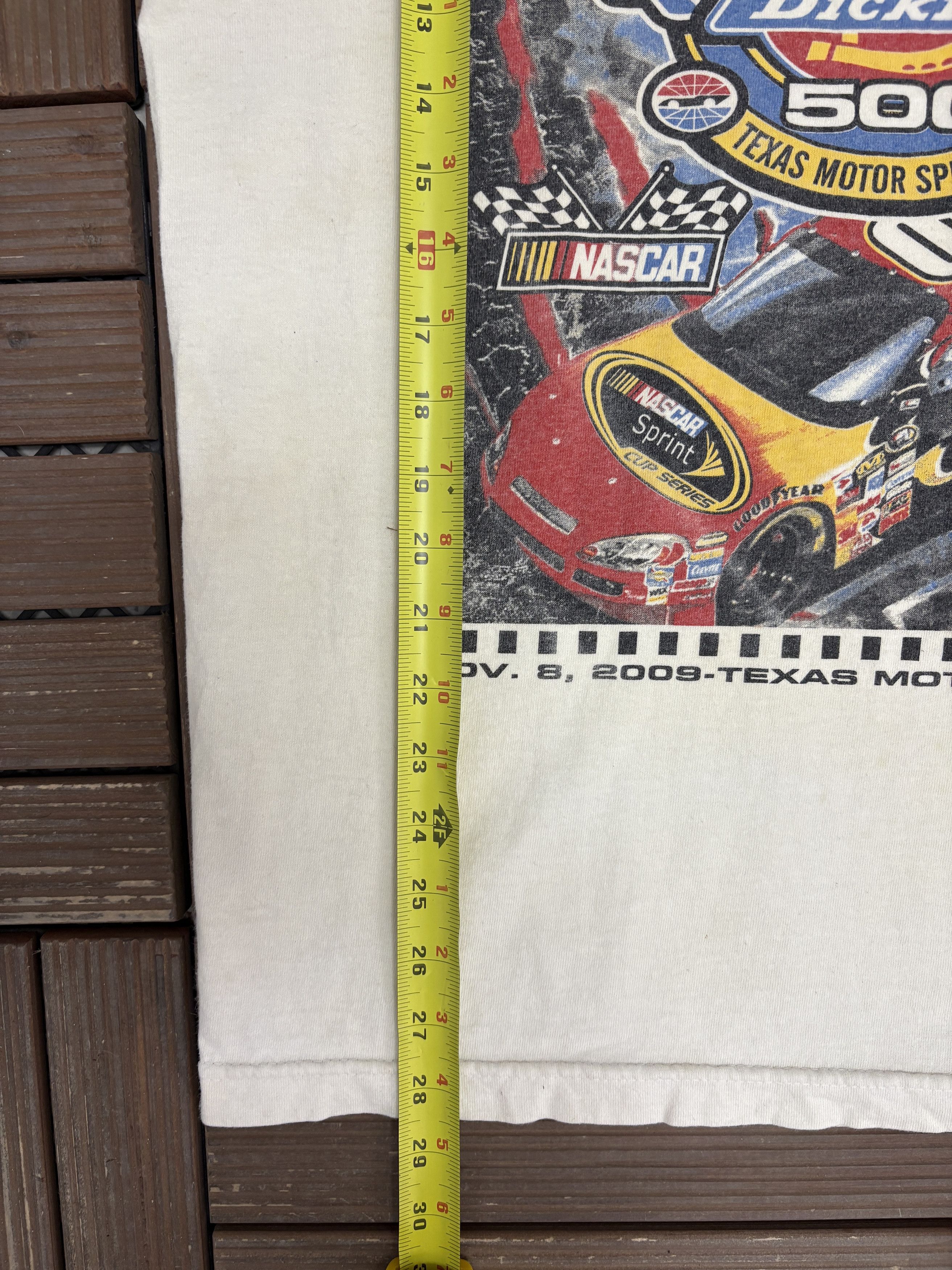 Vintage NASCAR Sprint Cup Series Tour 2009 Vintage White T-Shirt Tee Size US L / EU 52-54 / 3 - 8 Thumbnail