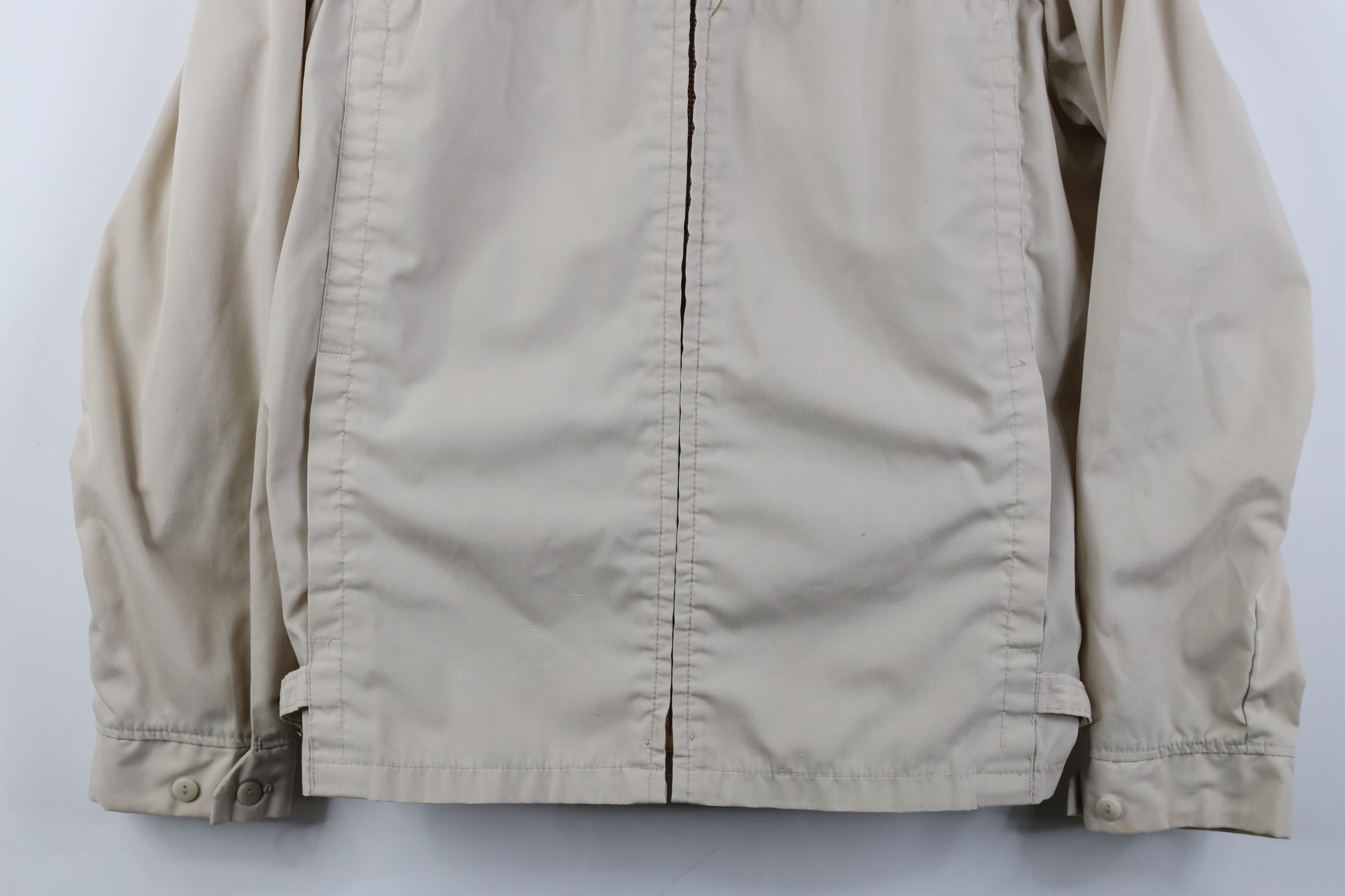 Vintage Vintage 70s Streetwear Full Zip Bomber Jacket Beige USA Size US XXL / EU 58 / 5 - 3 Thumbnail