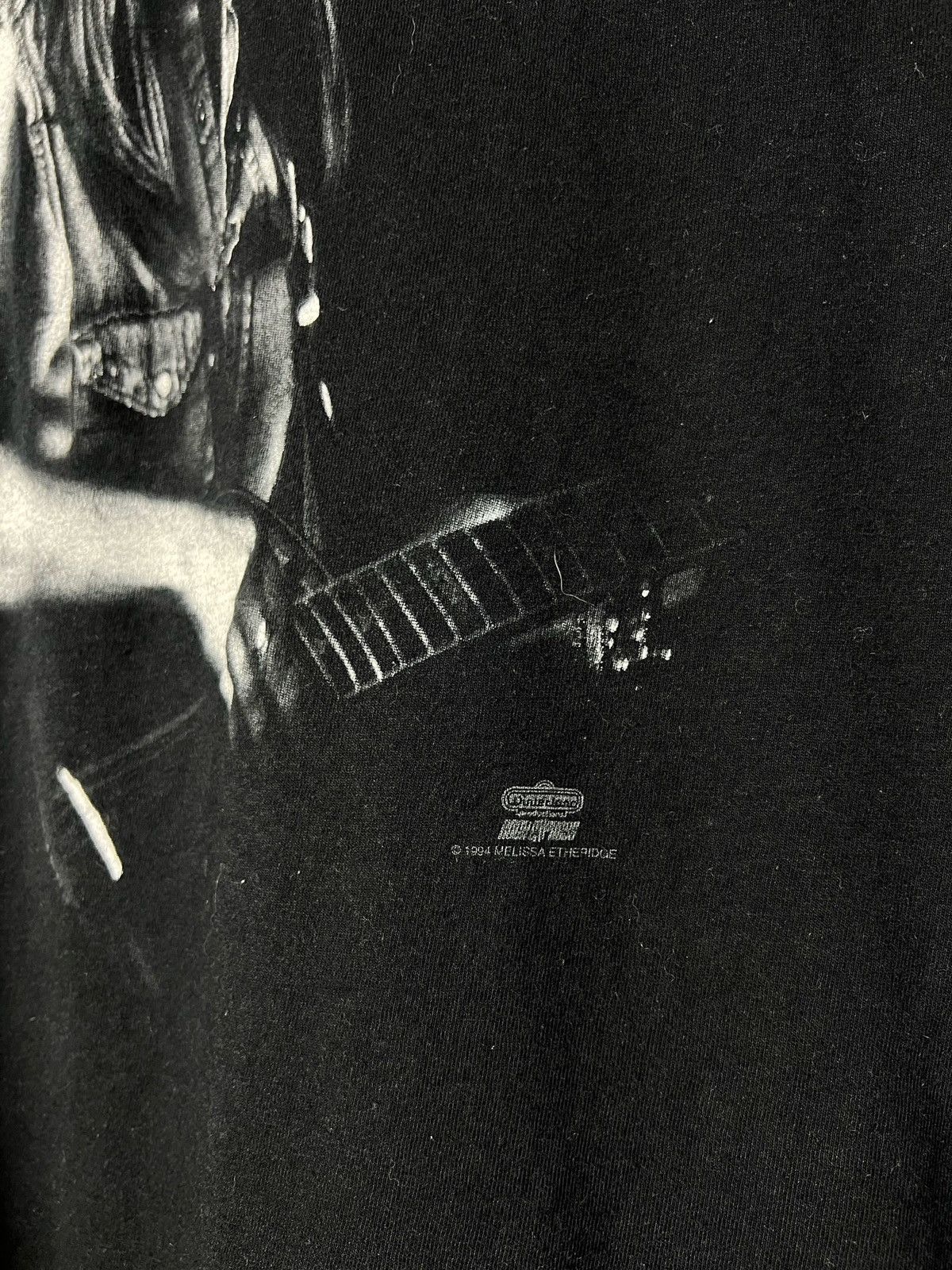 Band Tees × Vintage Vintage 90s Melissa Etheridge Me Live Tour Black Faded Tee Size US XL / EU 56 / 4 - 4 Thumbnail