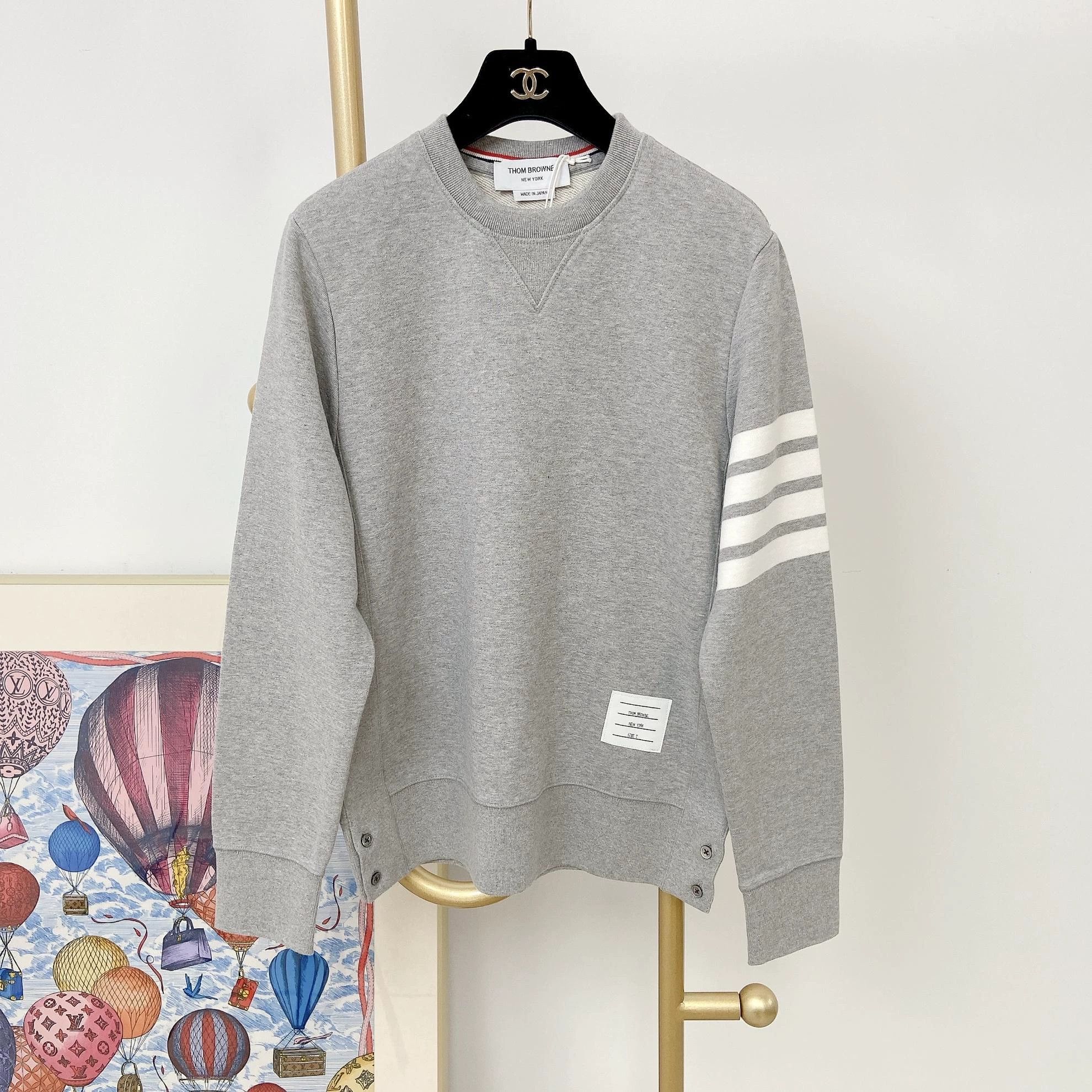 Thom Browne Thom Browne Gray Crewneck Pullover 2 with tags Size XS / US 0-2 / IT 36-38 - 2 Thumbnail