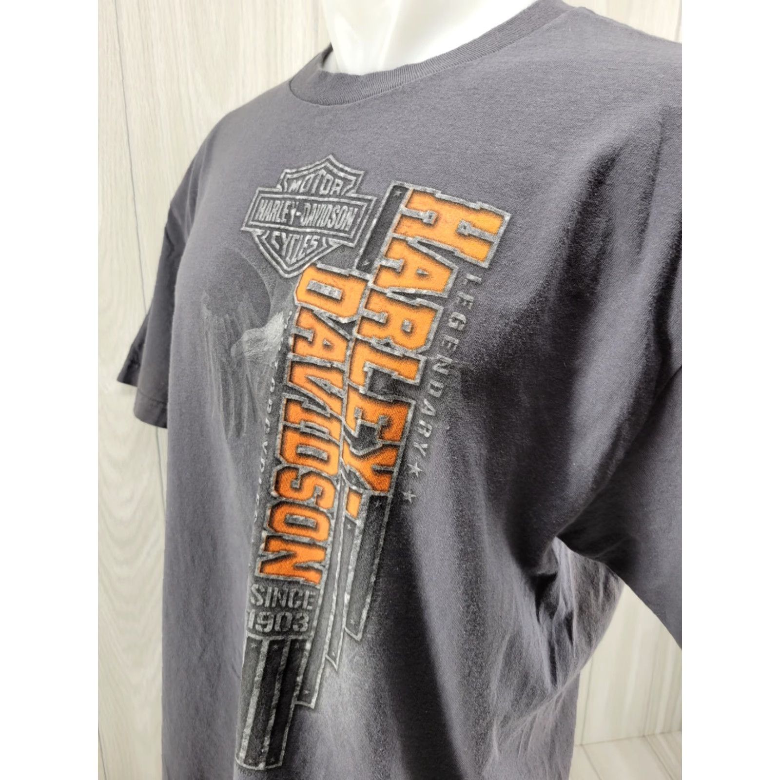 Harley Davidson Harley-Davidson T Shirt Mens XL San Jose California Gray Crew Neck Short Sleeve Cotton Vintage: No Size US XL / EU 56 / 4 - 3 Thumbnail