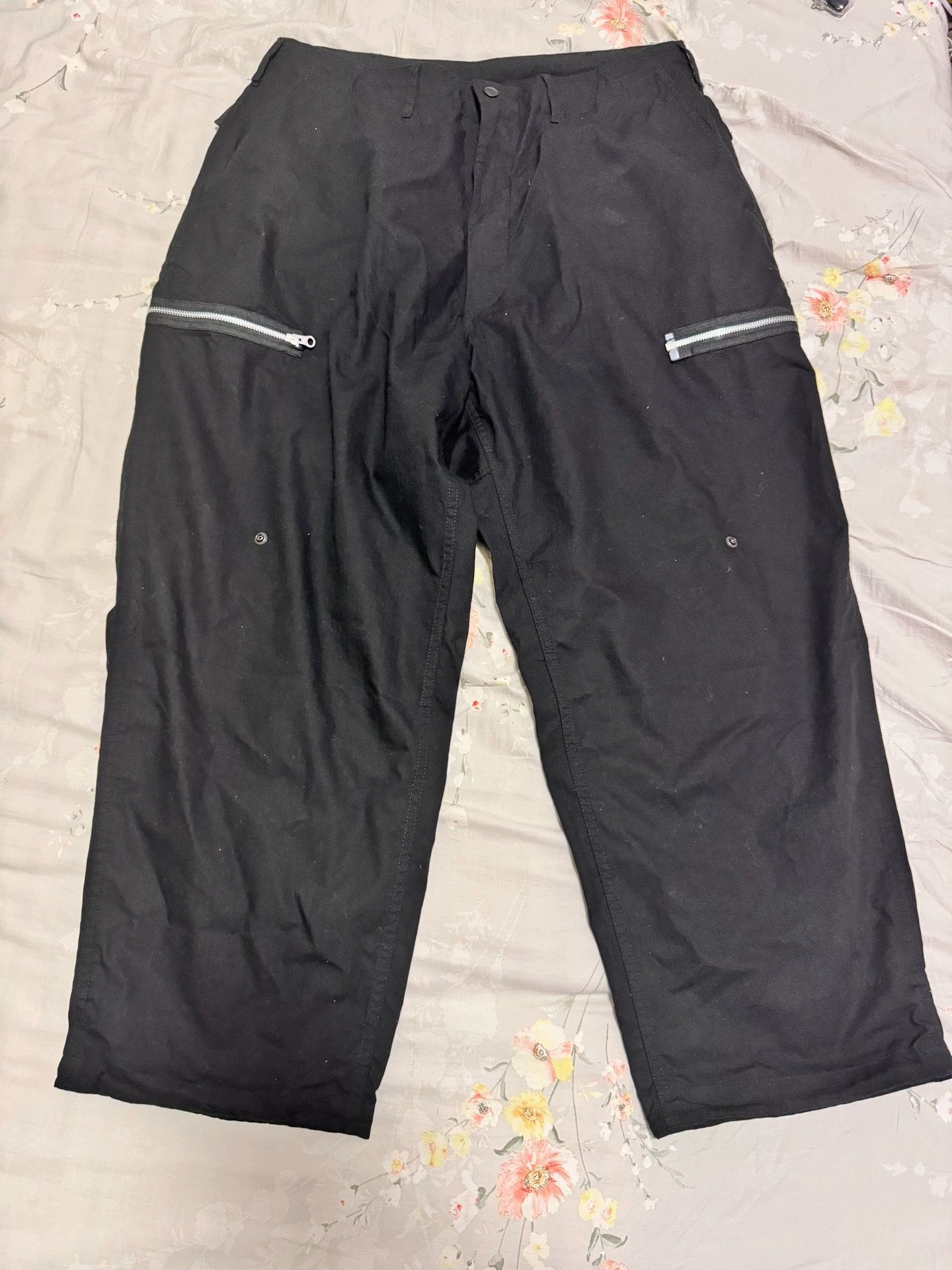 Other SSZ 20AW Black L Washed Relaxed Wide Leg Pants Size US 34 / EU 50 - 1 Thumbnail