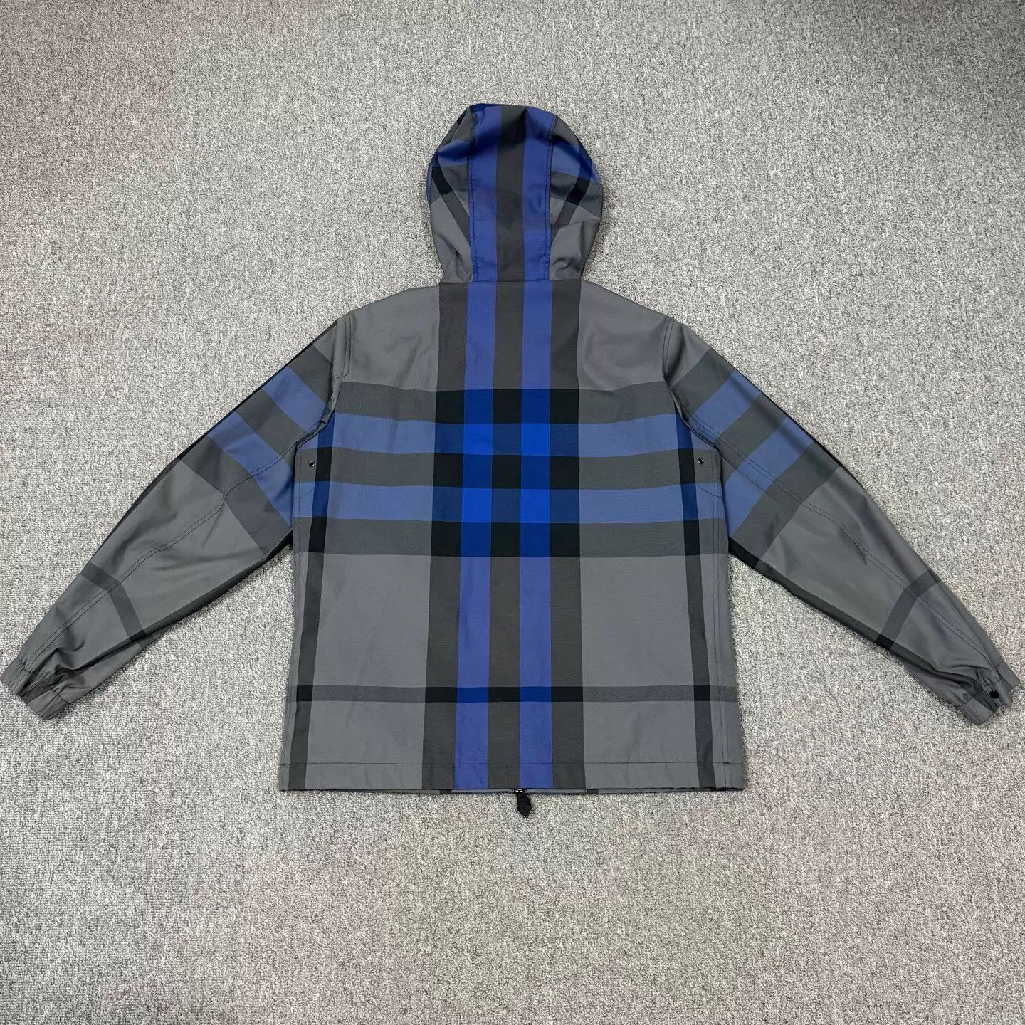 Burberry Burberry zip jacket gray blue check M 99 new Size US M / EU 48-50 / 2 - 2 Thumbnail