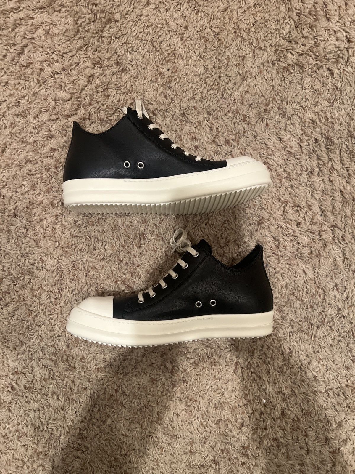 Rick Owens Rick Owens Porterville Low 'Black Milk' Size US 10 / EU 43 - 2 Thumbnail