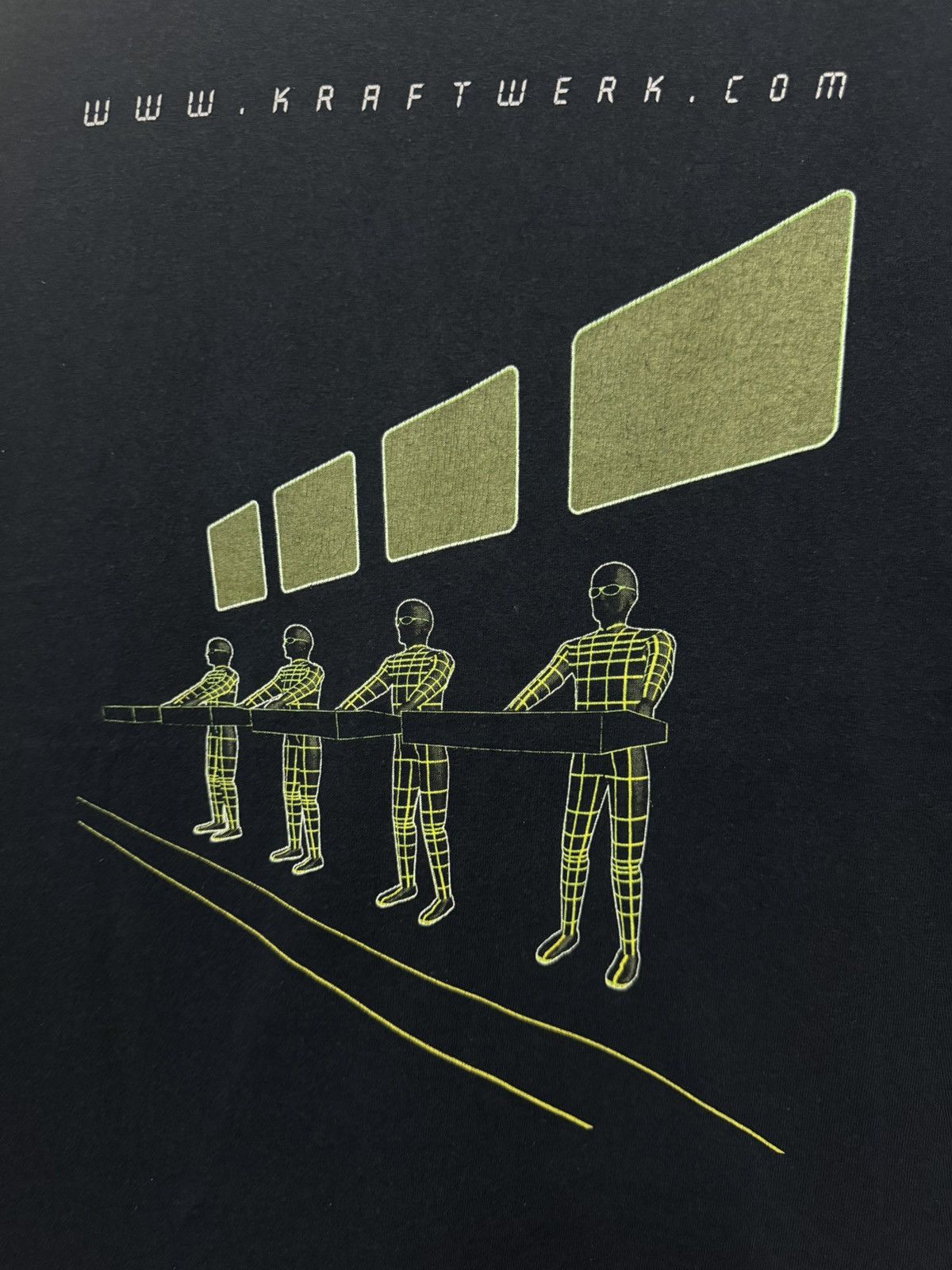 Band Tees × Vintage Vintage 90’s Kraftwerk German Electronic Band Tee Size US M / EU 48-50 / 2 - 2 Thumbnail