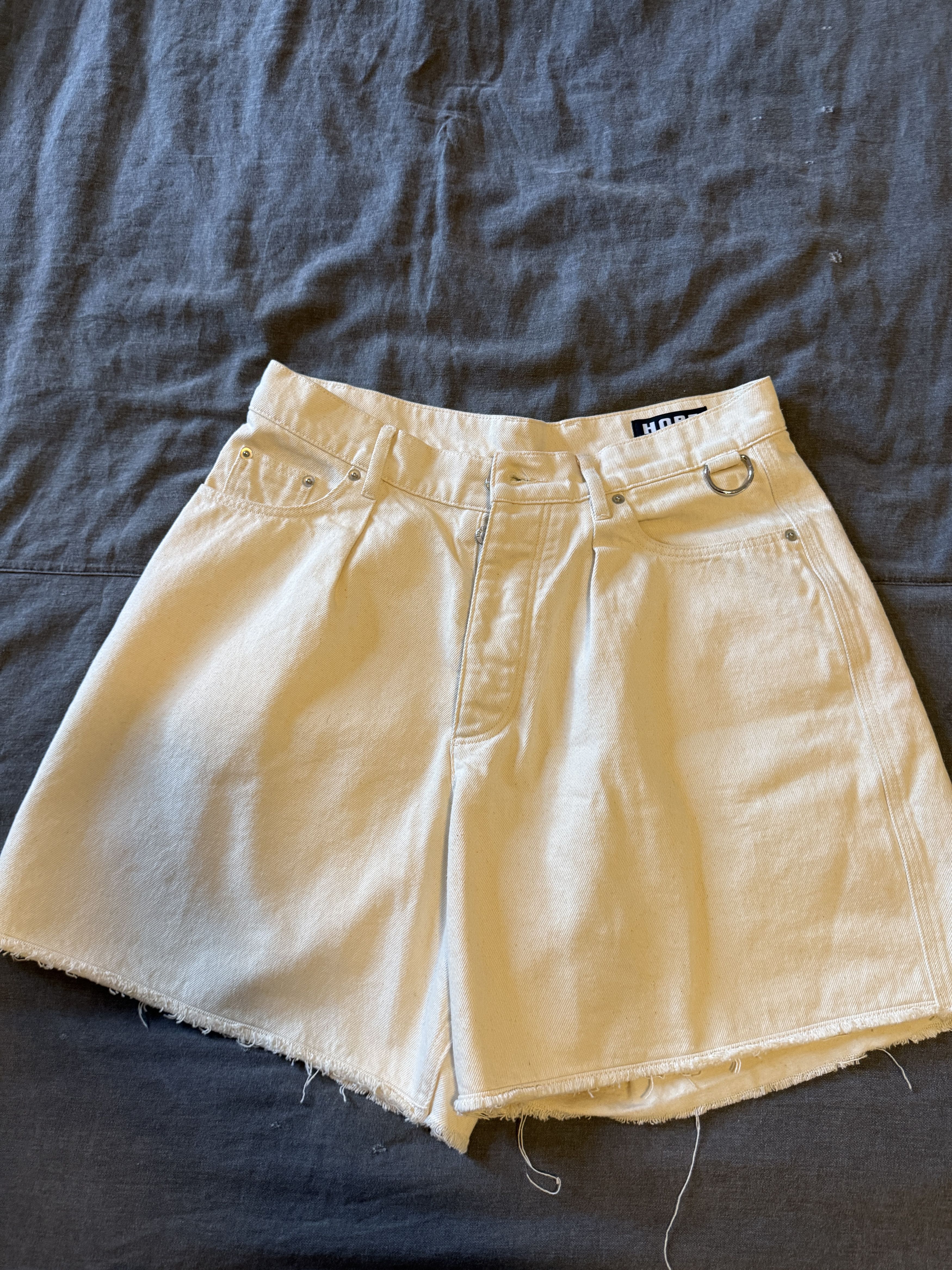 Hope White cut off denim shorts Size US 32 / EU 48 - 1 Thumbnail