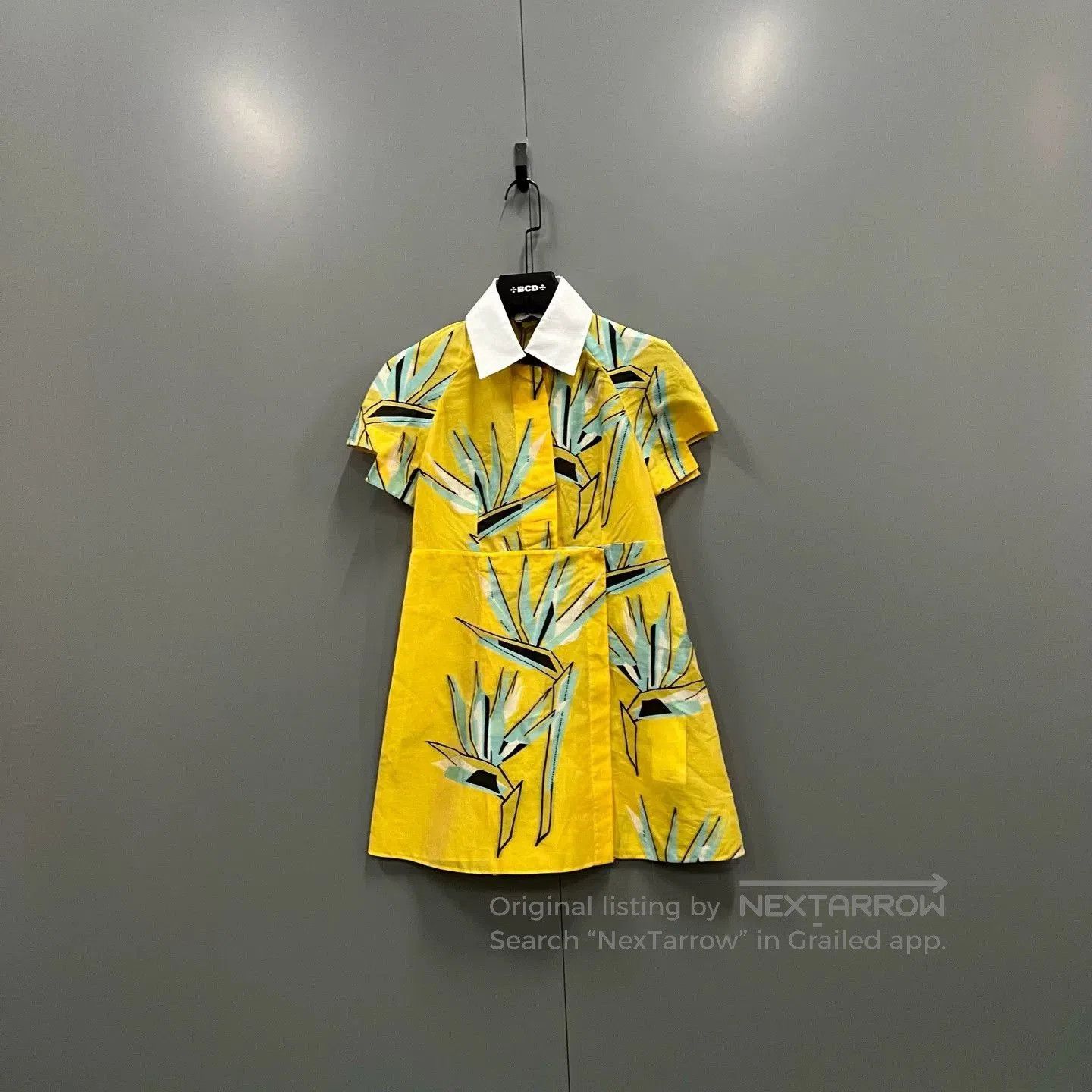 Fendi fendi floral print dress in yellow. Size M / US 6-8 / IT 42-44 - 1 Thumbnail