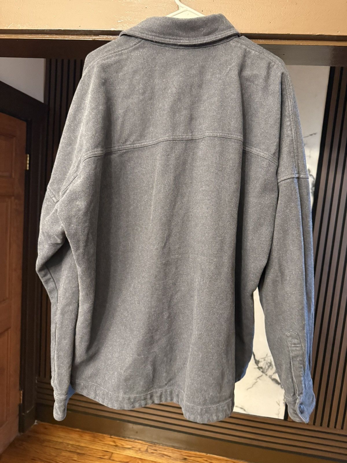 Palm Angels Palm Angels Monogram Cotton Gray Jacket Size Large 52 EU Size US L / EU 52-54 / 3 - 4 Thumbnail