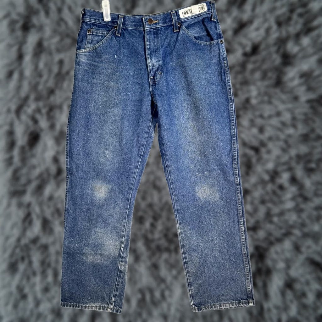 Dickies VINTAGE Dickies Jeans Mens 32x32 Blue Denim Straight Fit Workwear Faded Distressed Pants Size US 32 / EU 48 - 1 Thumbnail