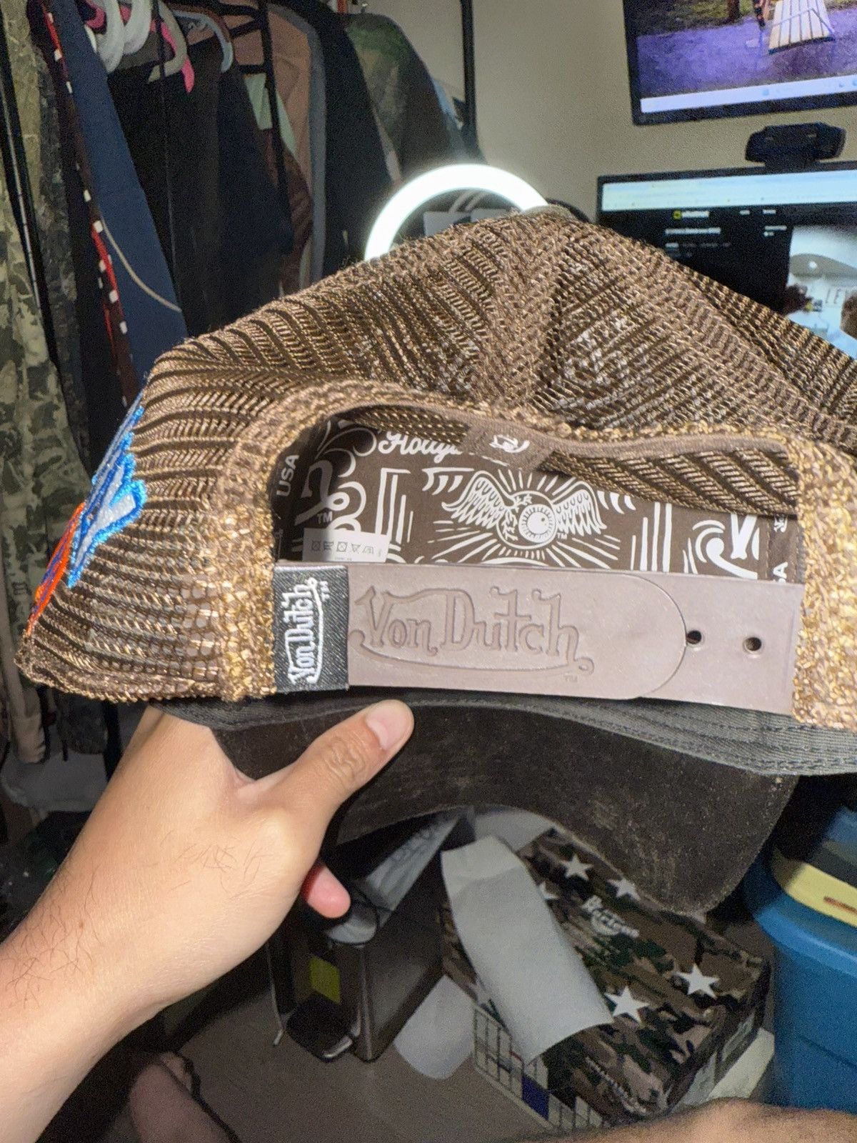 Von Dutch Von Dutch Suede Trucker Hat - O/S Size ONE SIZE - 5 Thumbnail