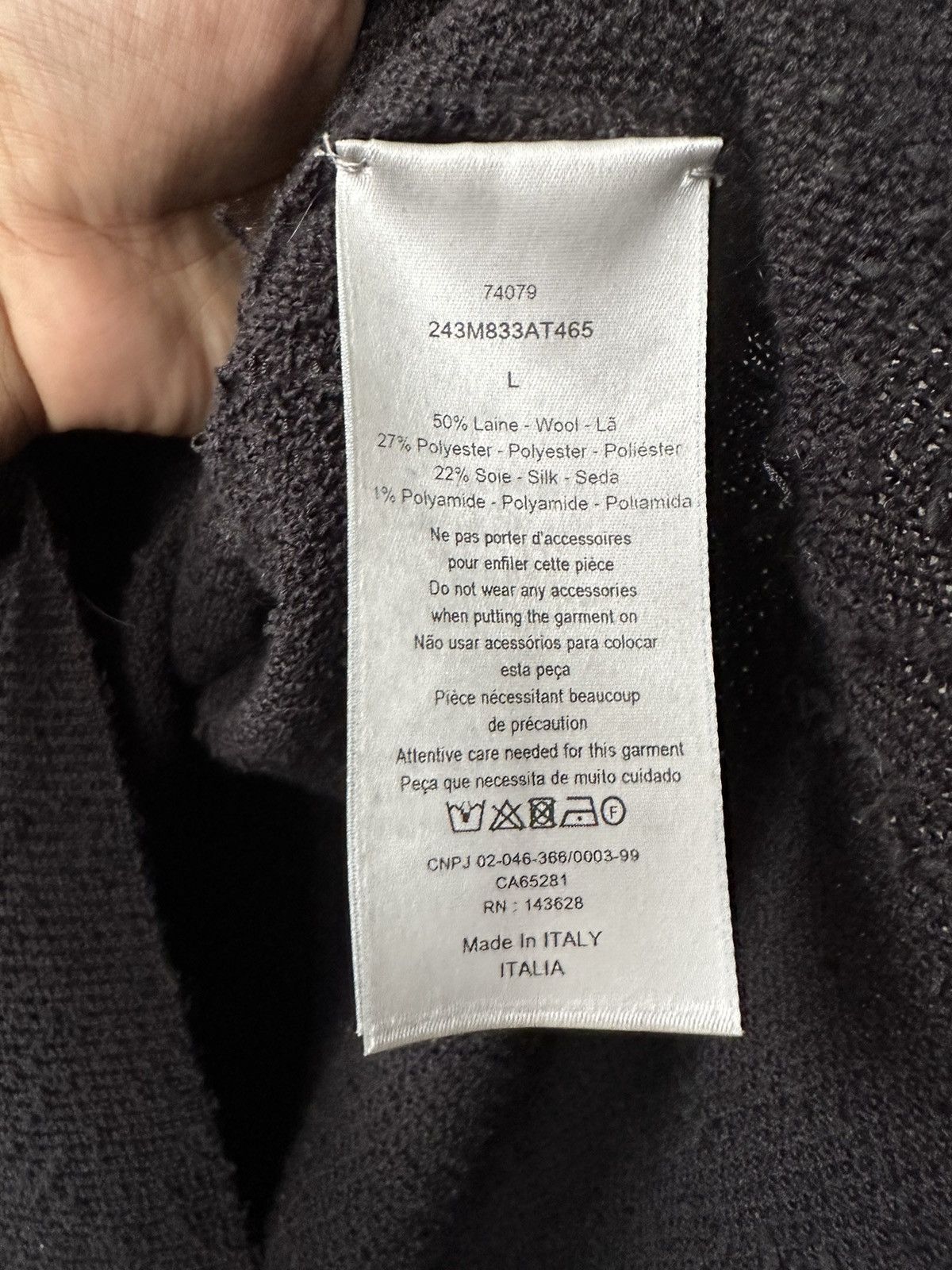 Dior Dior Kim Jones L/S Polo Size US L / EU 52-54 / 3 - 4 Thumbnail