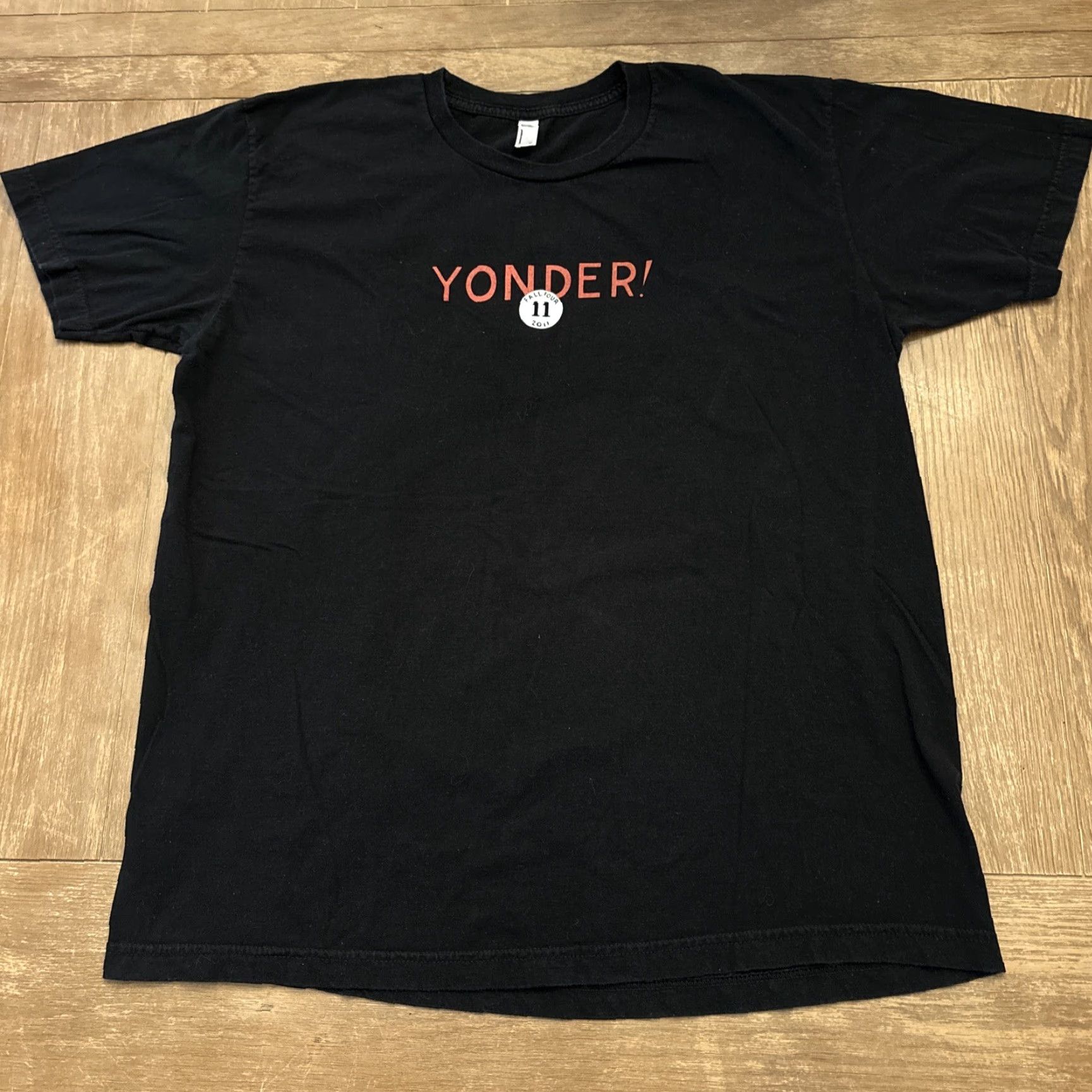 American Apparel VINTAGE Yonder Mountain String Band T-Shirt 2011 Black XL Mens American Apparel Size US XL / EU 56 / 4 - 2 Thumbnail