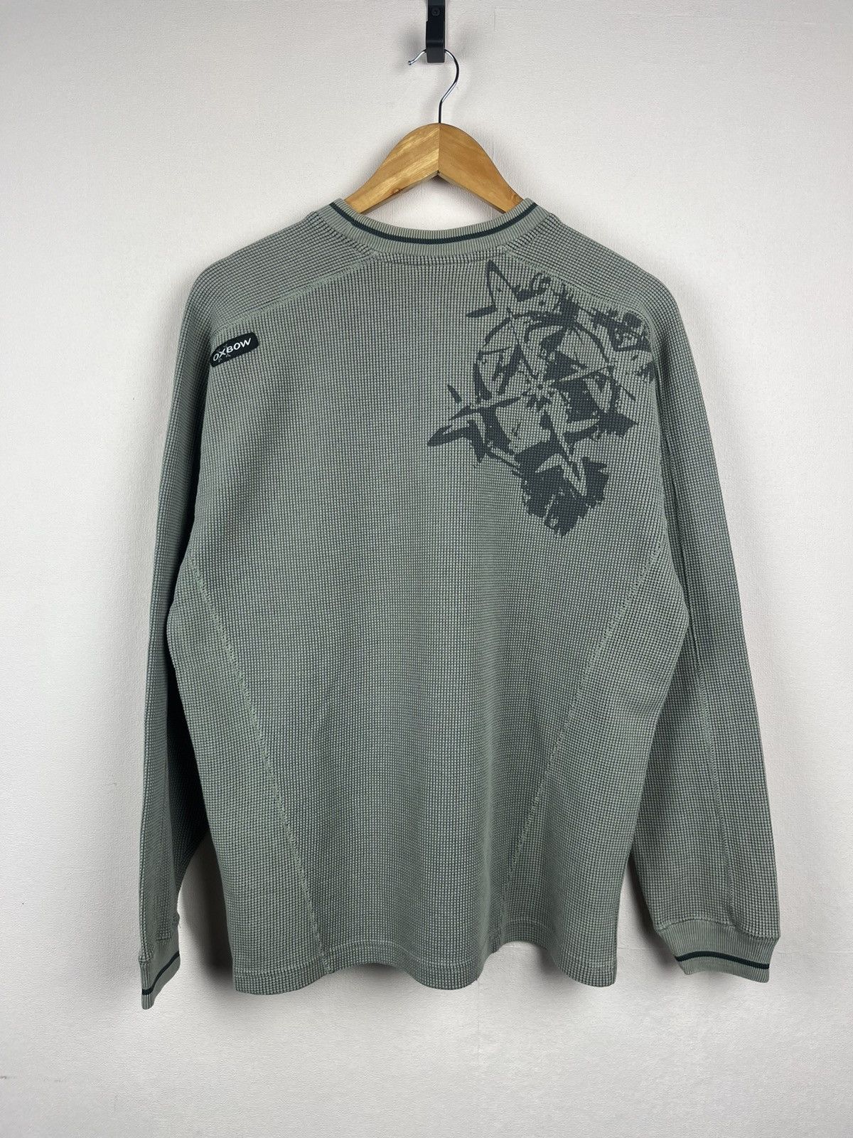 Oxbow Vintage Oxbow Surf Style Sweatshirt Big Logo Waffle Knit Size US S / EU 44-46 / 1 - 7 Thumbnail