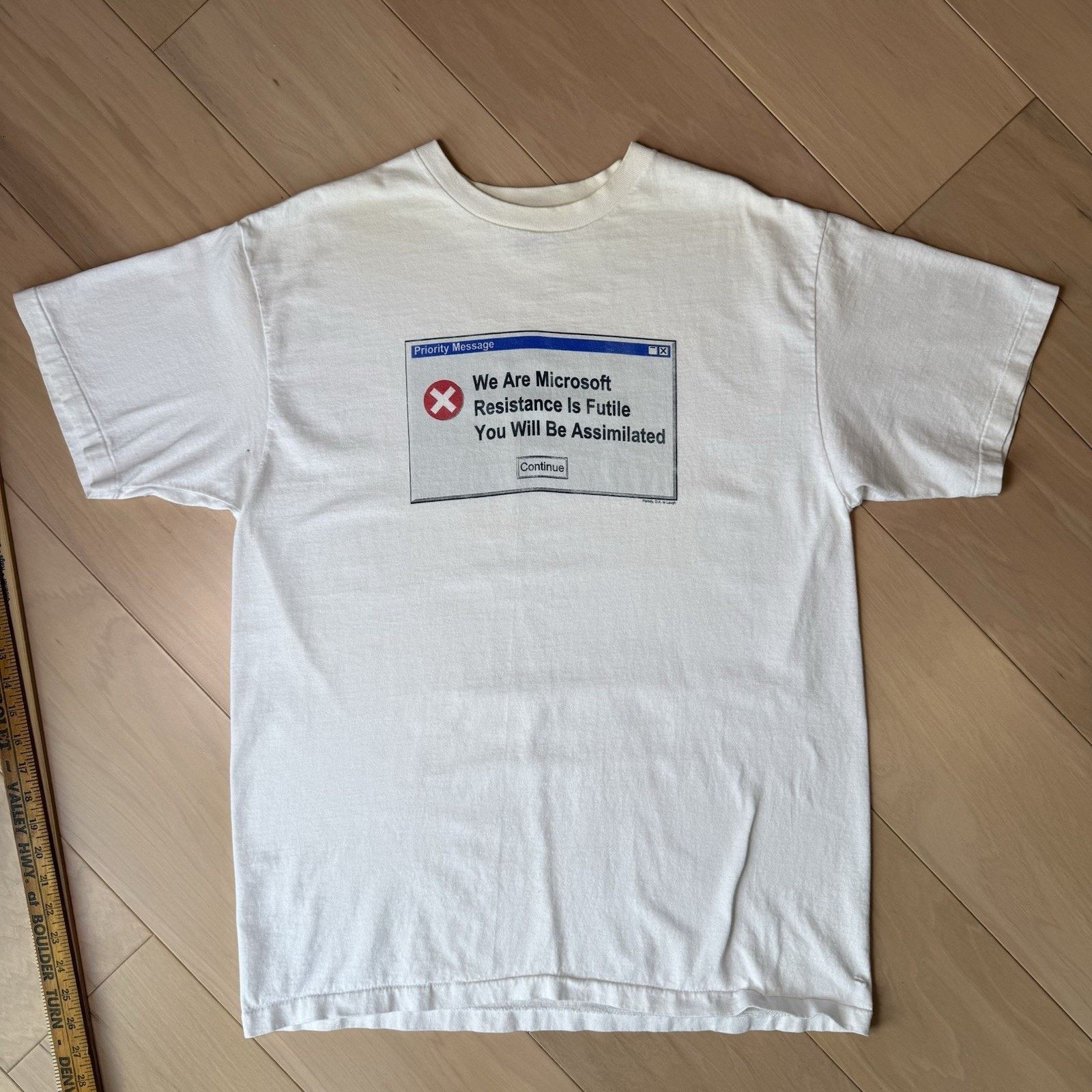Vintage Vintage Microsoft Shirt XL 90s Made in USA Tech Tee Size US XL / EU 56 / 4 - 3 Thumbnail