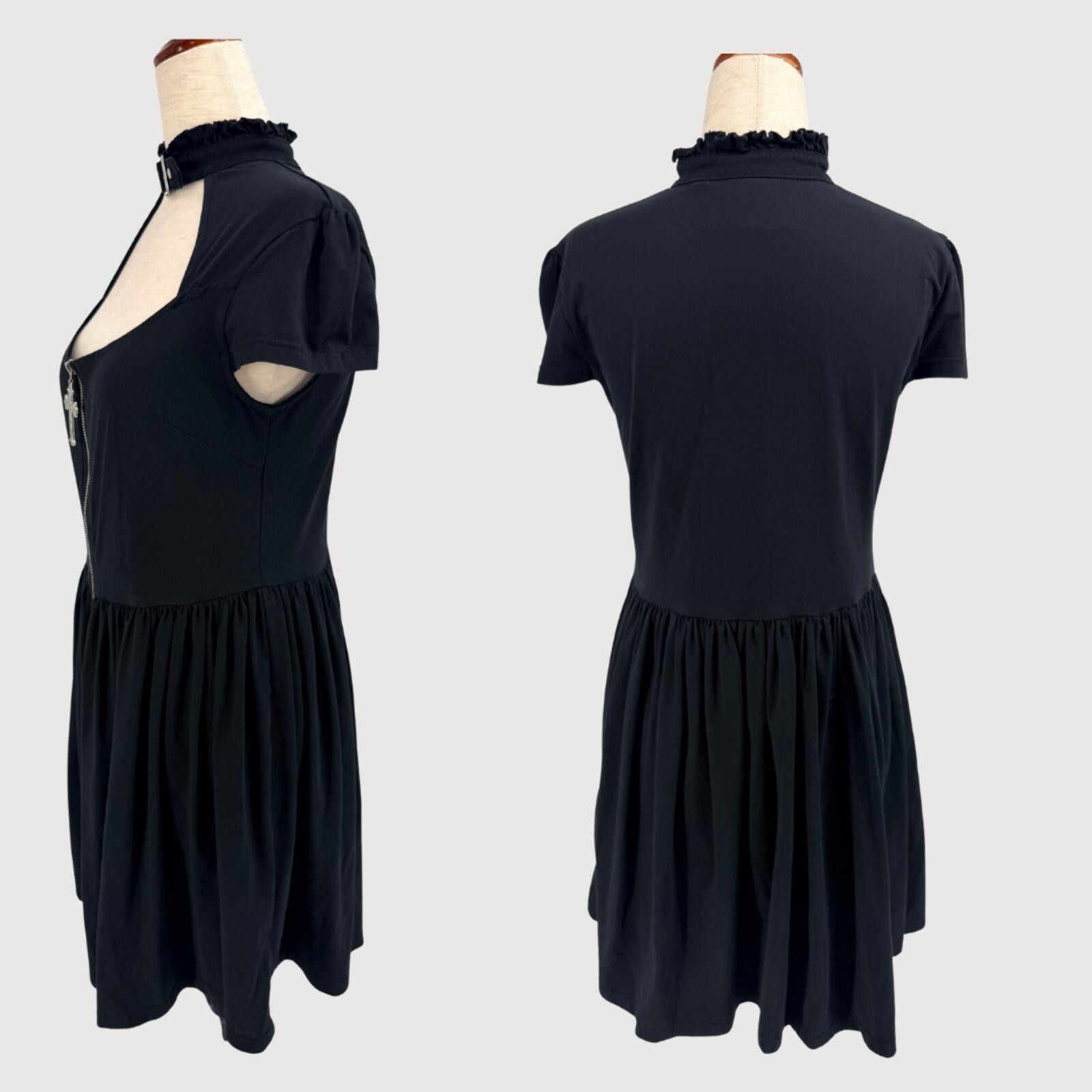Killstar Killstar Lucinda Gothic Skater Dress M Size M / US 6-8 / IT 42-44 - 3 Thumbnail