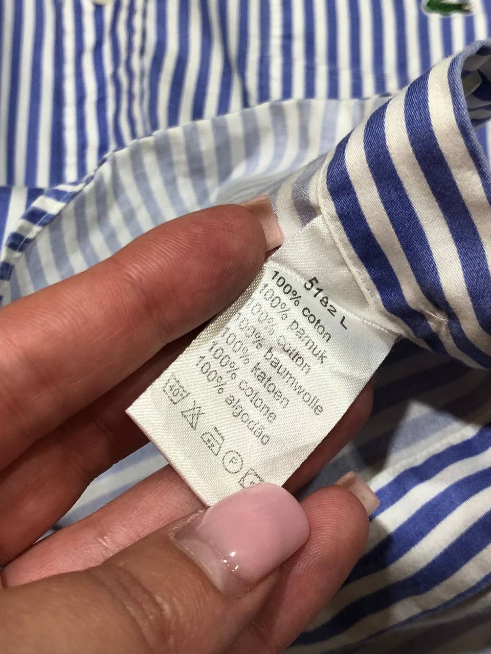 Lacoste striped shirt Lacoste logo Vintage Y2K streetwear Size US L / EU 52-54 / 3 - 3 Thumbnail
